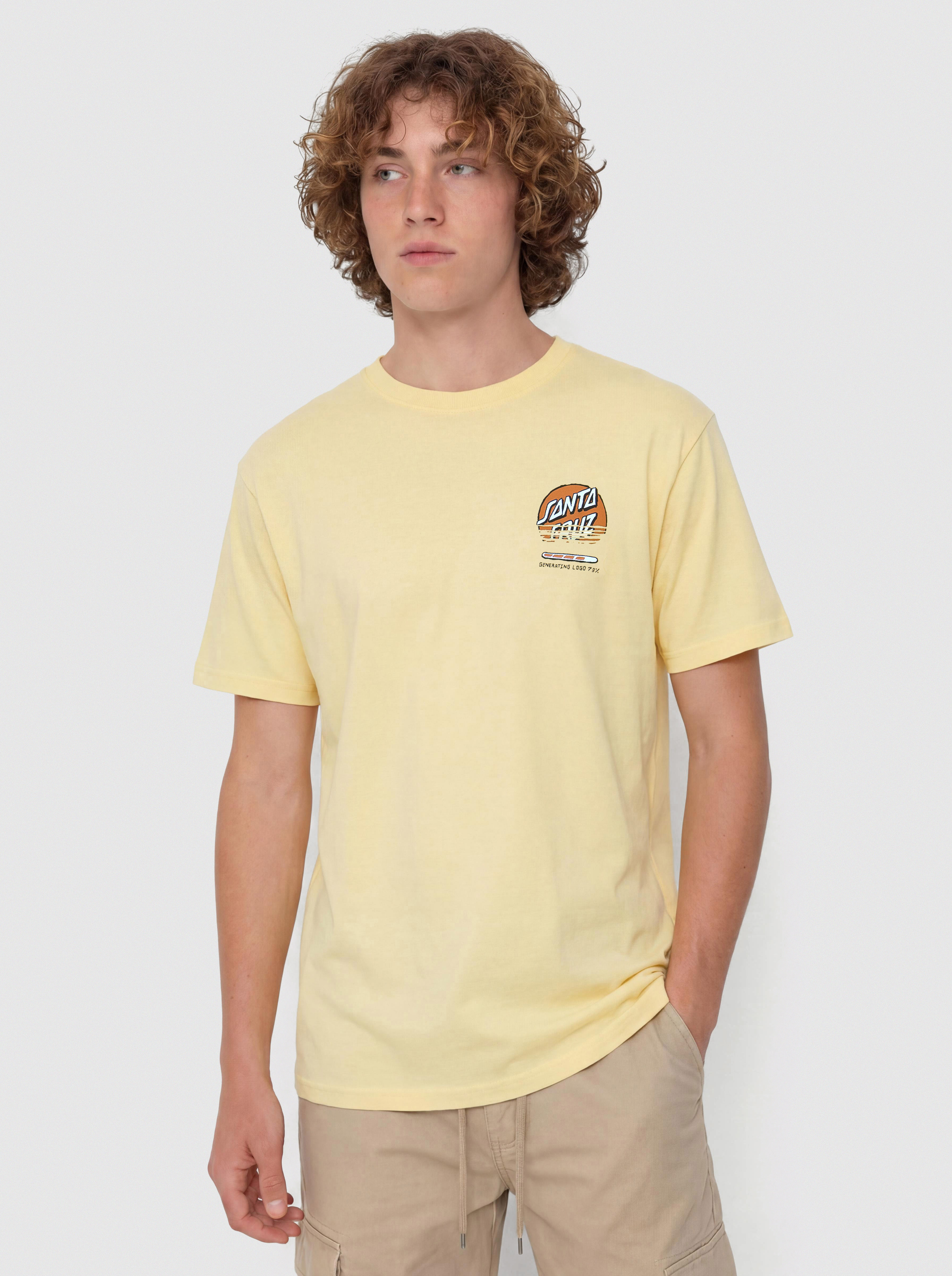 Tricou Santa Cruz Self Destruct (custard)