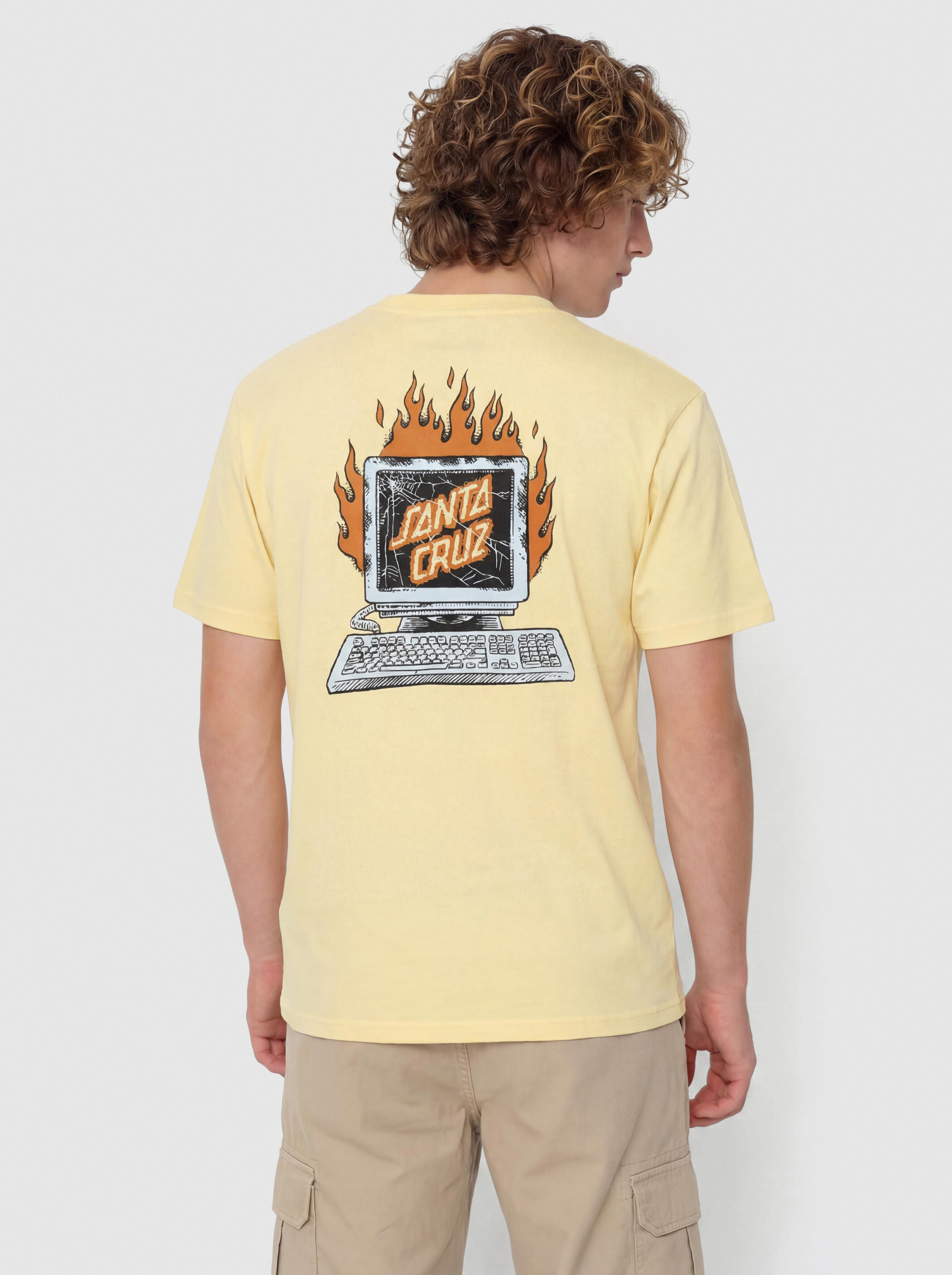 Tricou Santa Cruz Self Destruct (custard)