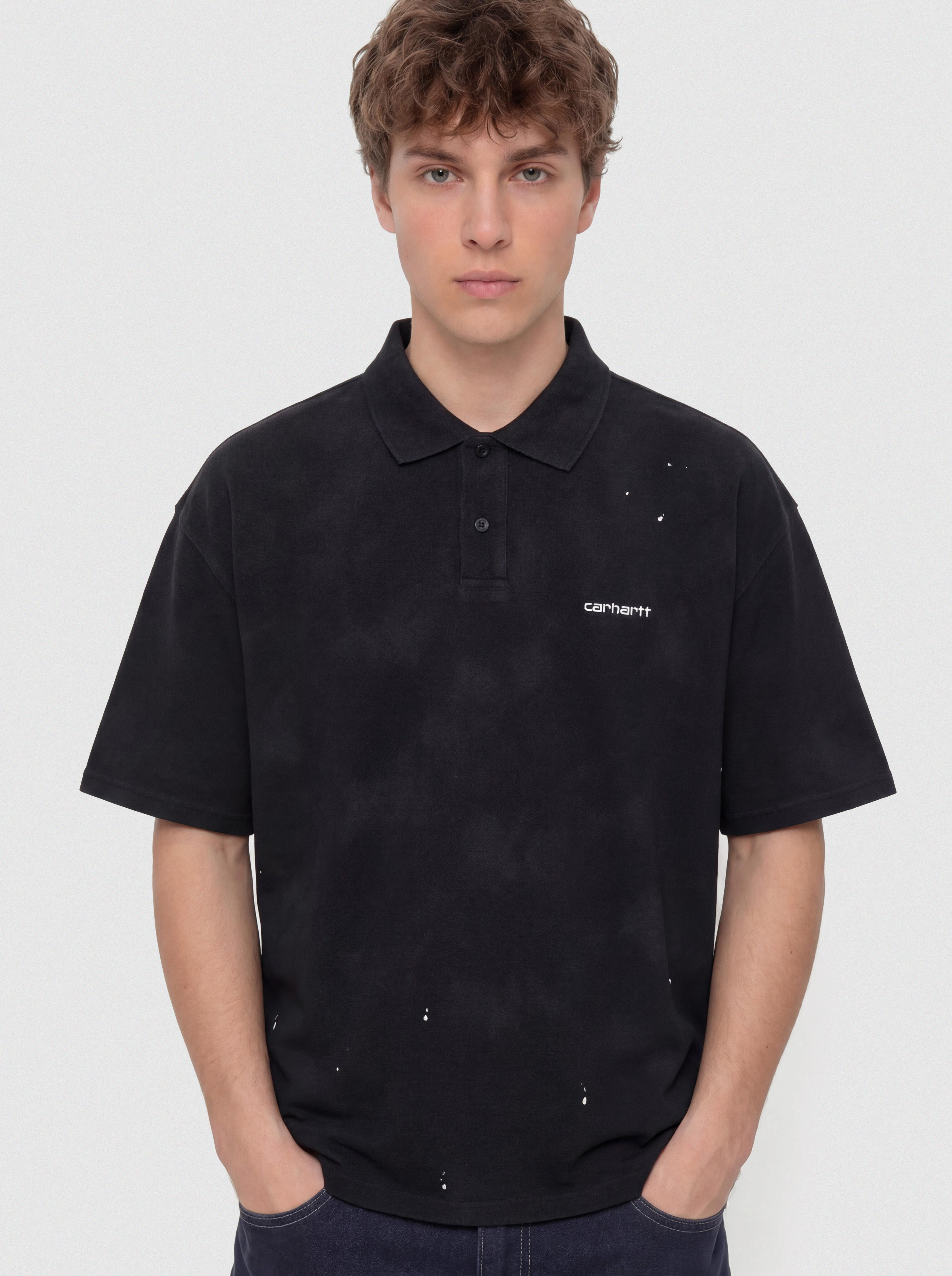 Tricou Carhartt WIP Painter Polo (black)