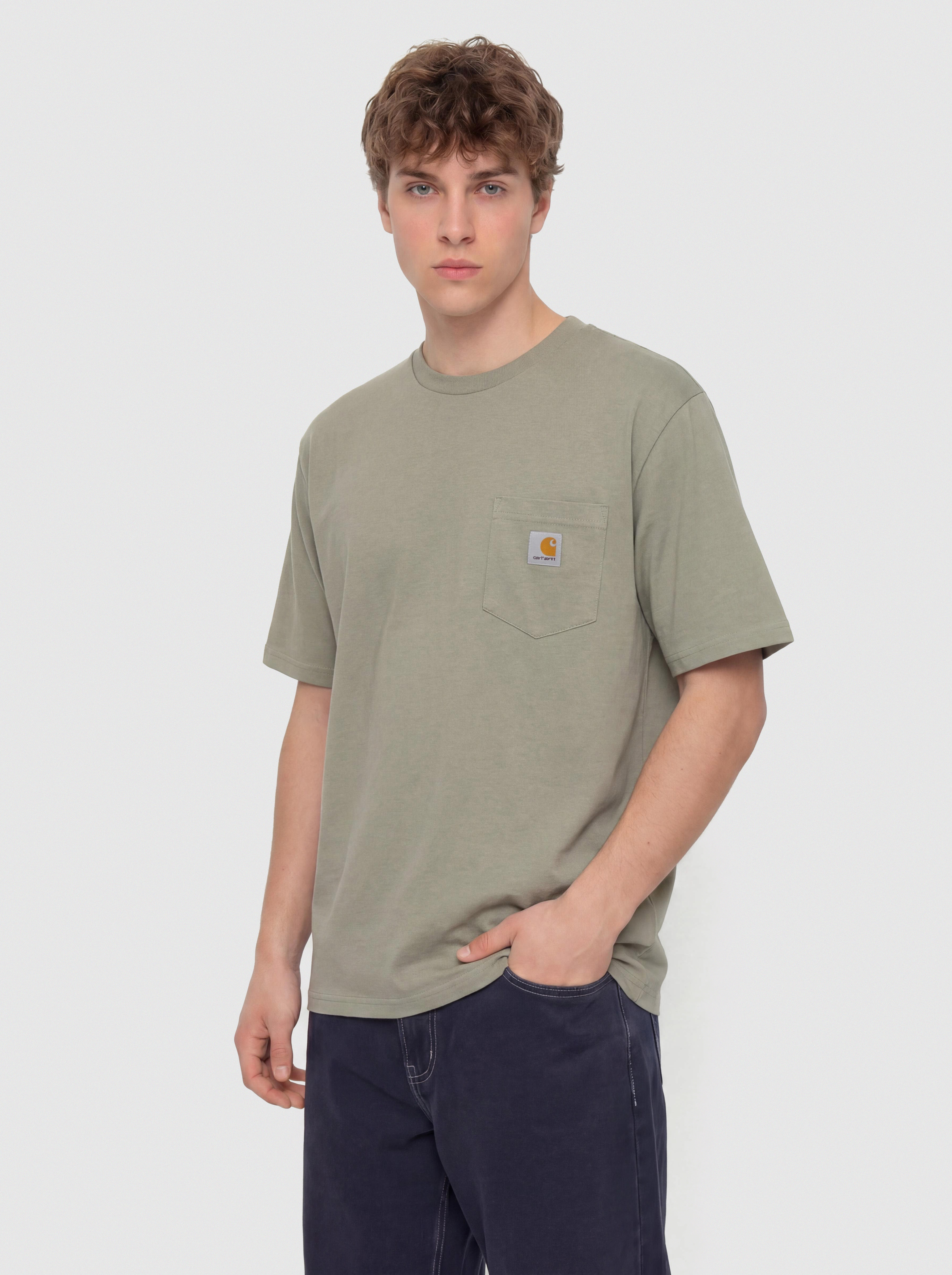Tricou Carhartt WIP Pocket (shady green)
