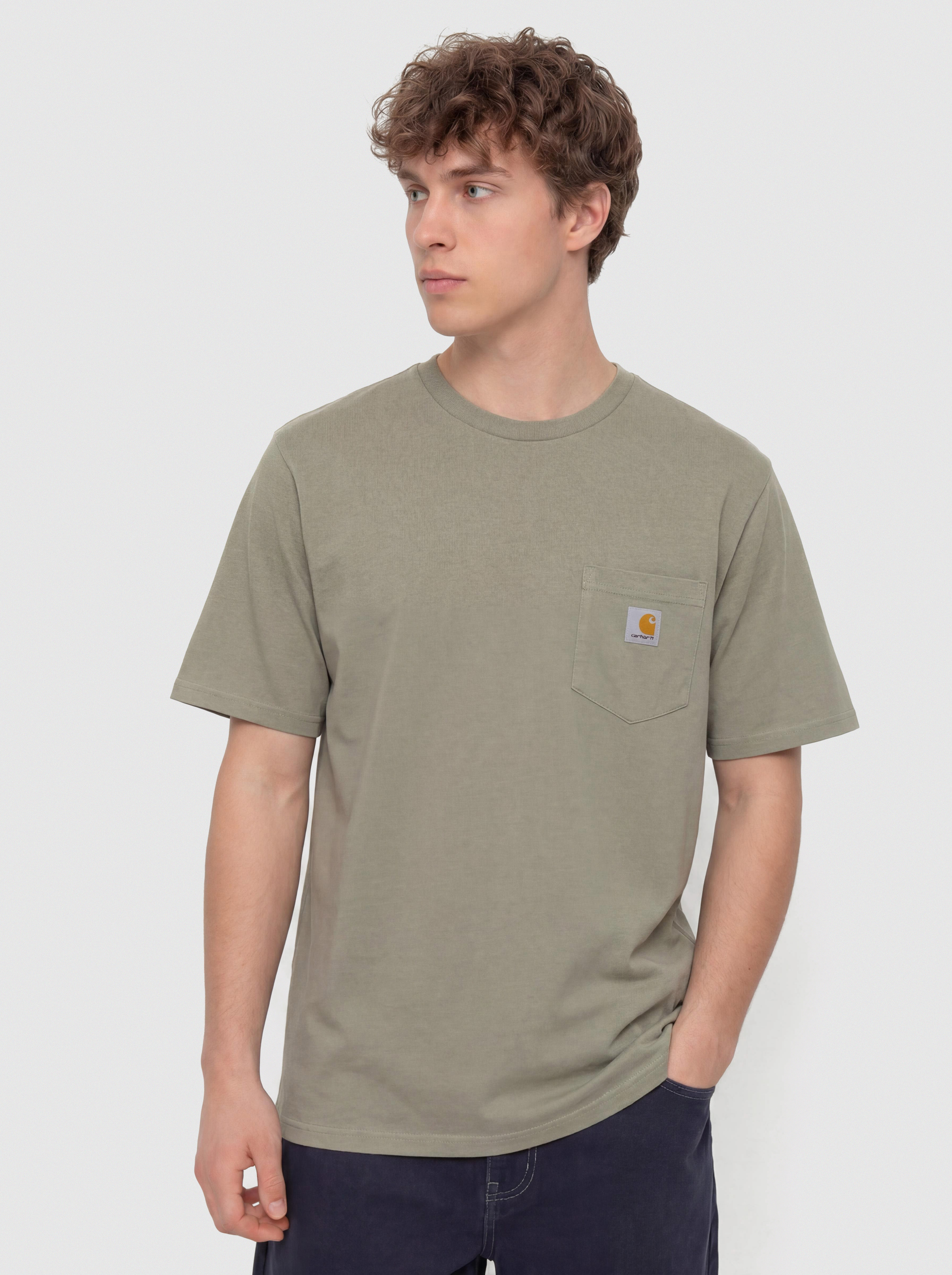 Tricou Carhartt WIP Pocket (shady green)
