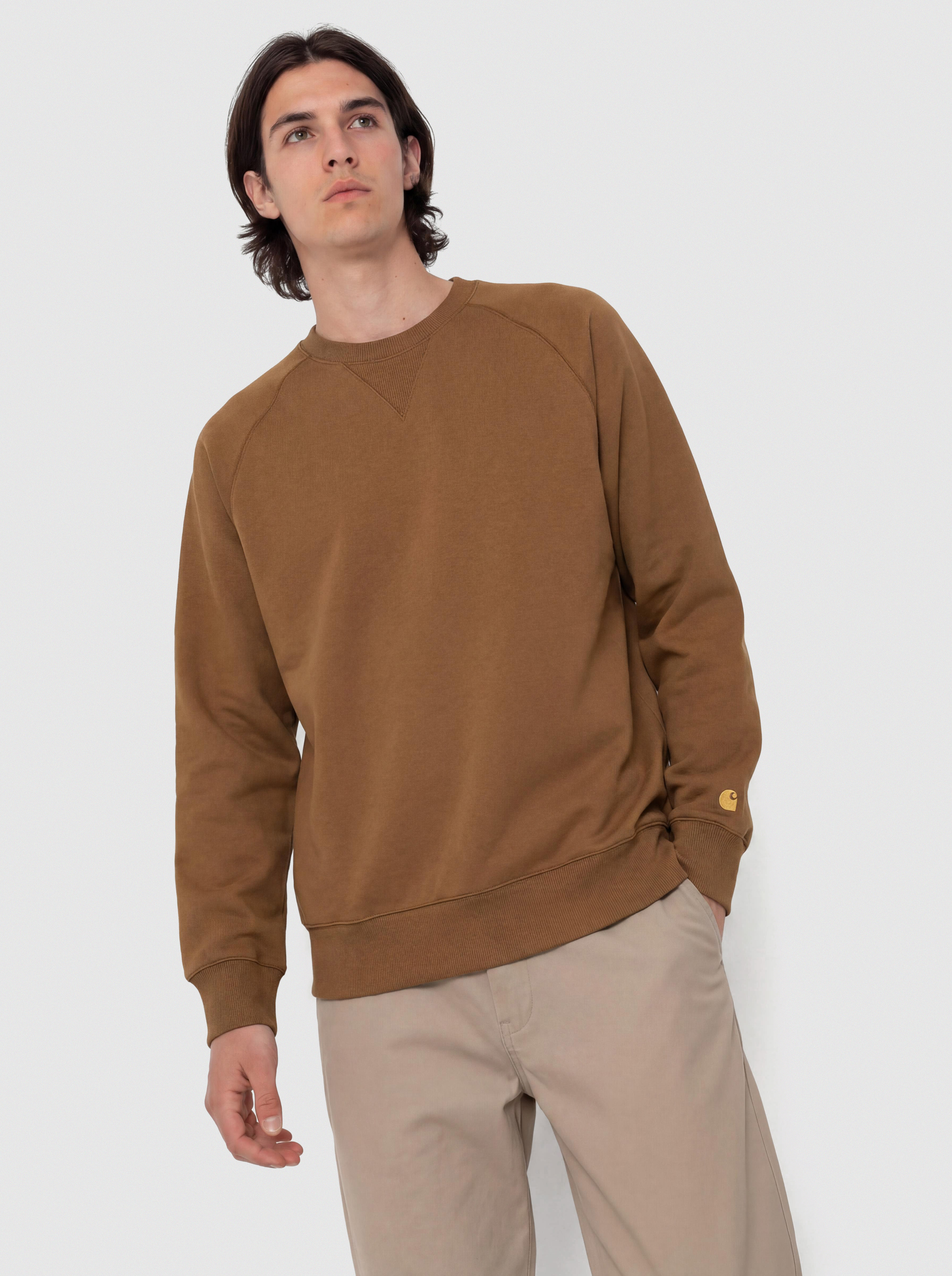 Hanorac Carhartt WIP Chase (hamilton brown/gold)