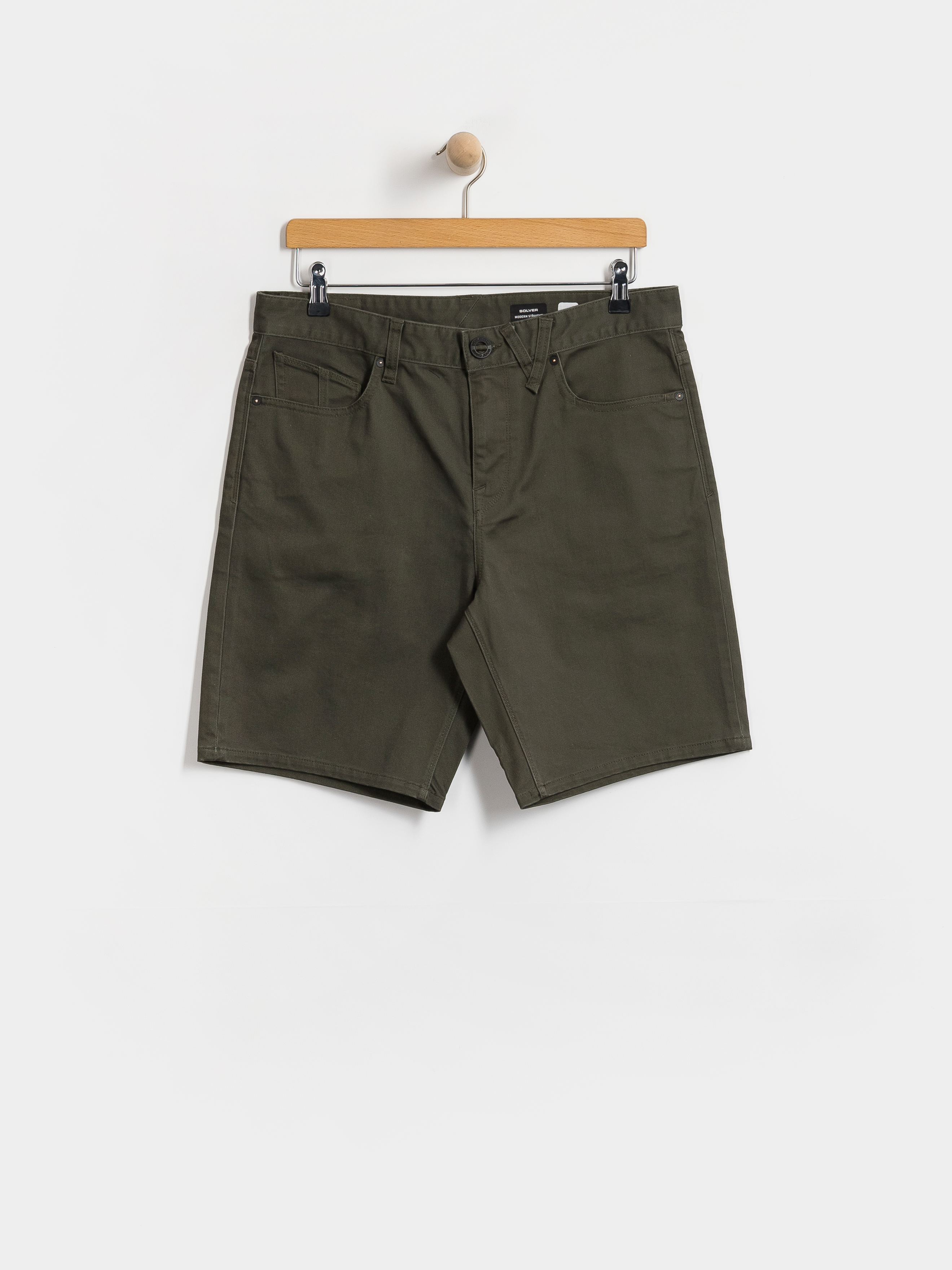 Pantaloni scurți Volcom Solver 5 Pocket Twill 19 (squadron green)