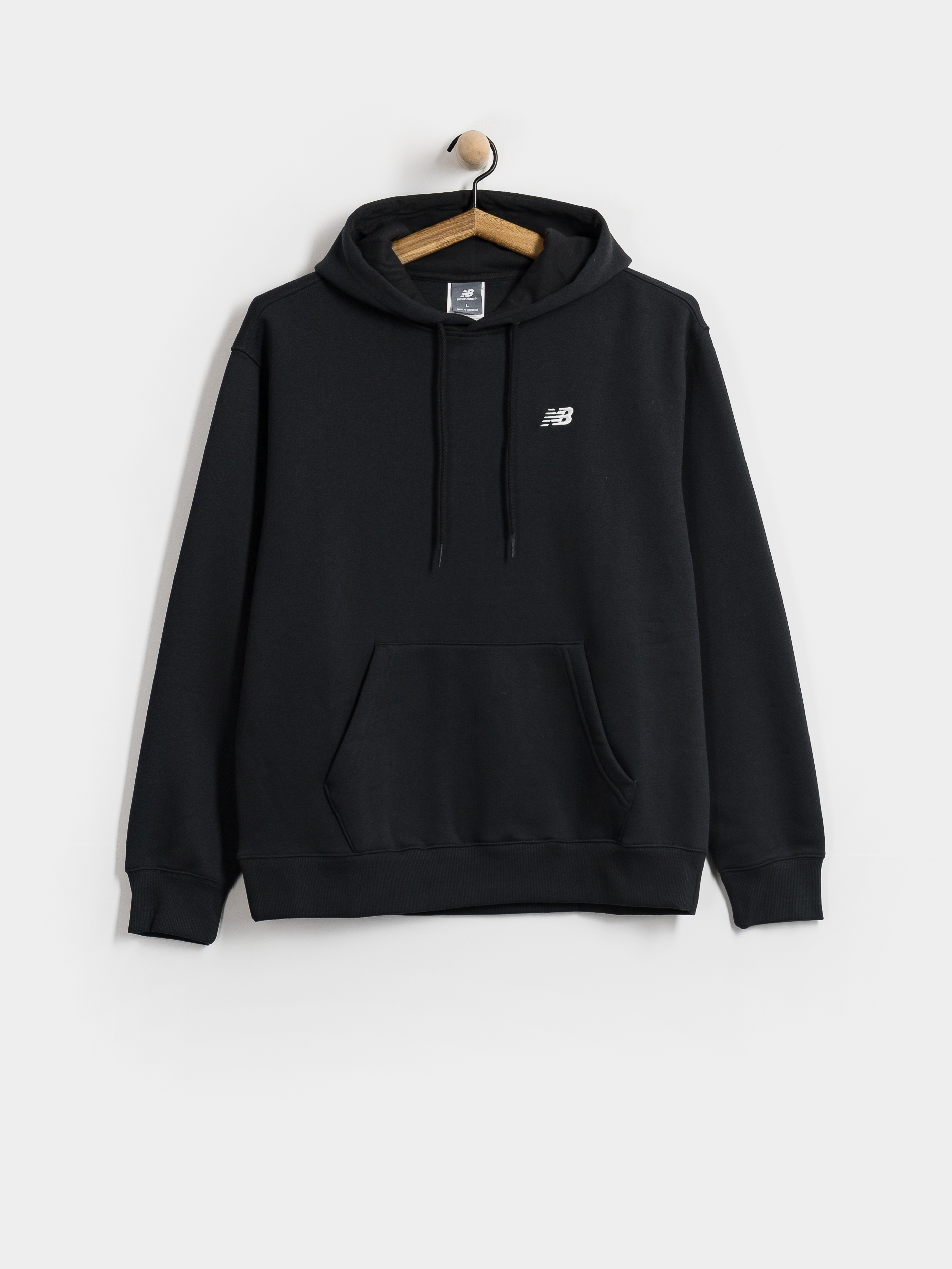 Hanorac cu glugă New Balance Sport Essentials Fleece HD (black)
