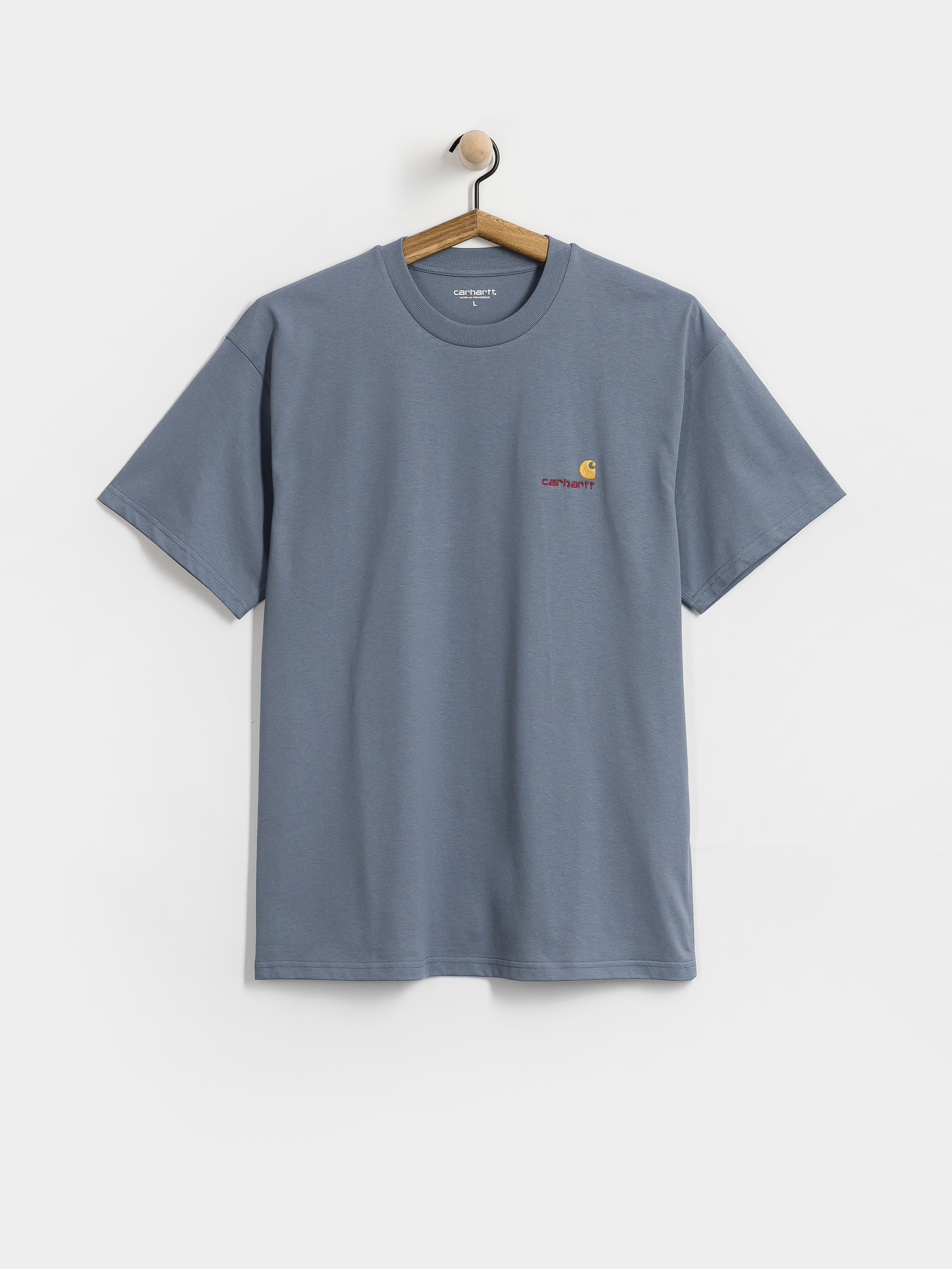 Tricou Carhartt WIP American Script (shady blue)