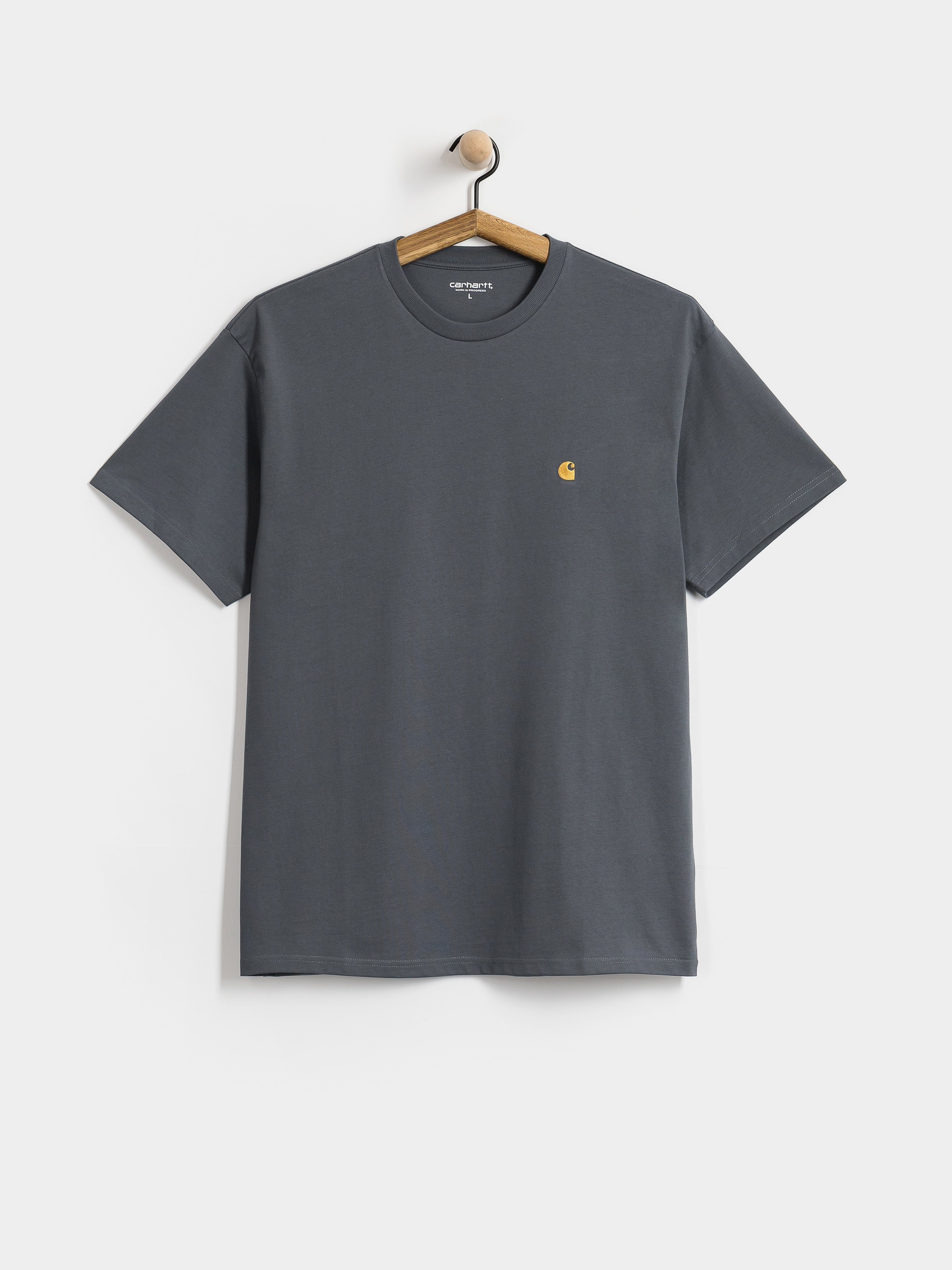 Tricou Carhartt WIP Chase (styx/gold)