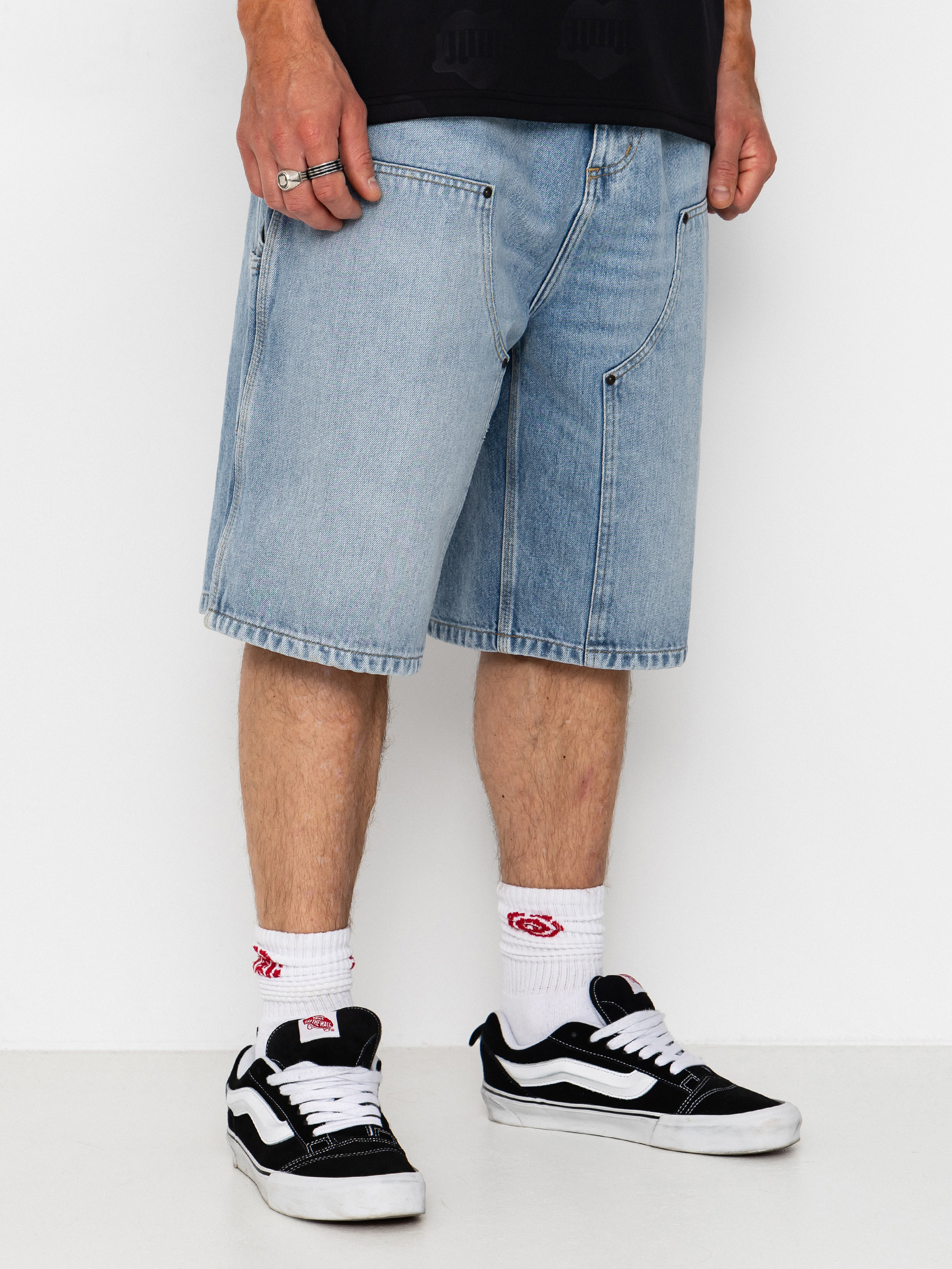 Pantaloni scurți Carhartt WIP OG Double Knee (blue heavy worn bleached)
