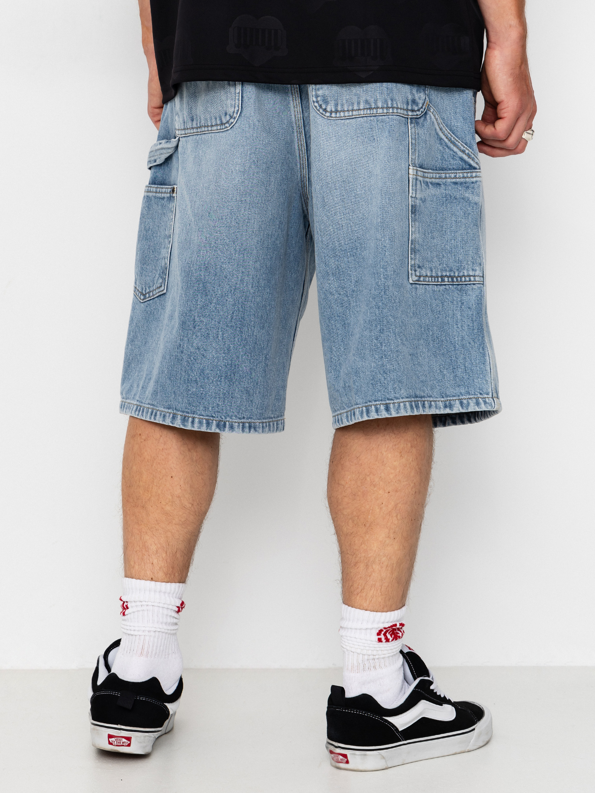 Pantaloni scurți Carhartt WIP OG Double Knee (blue heavy worn bleached)