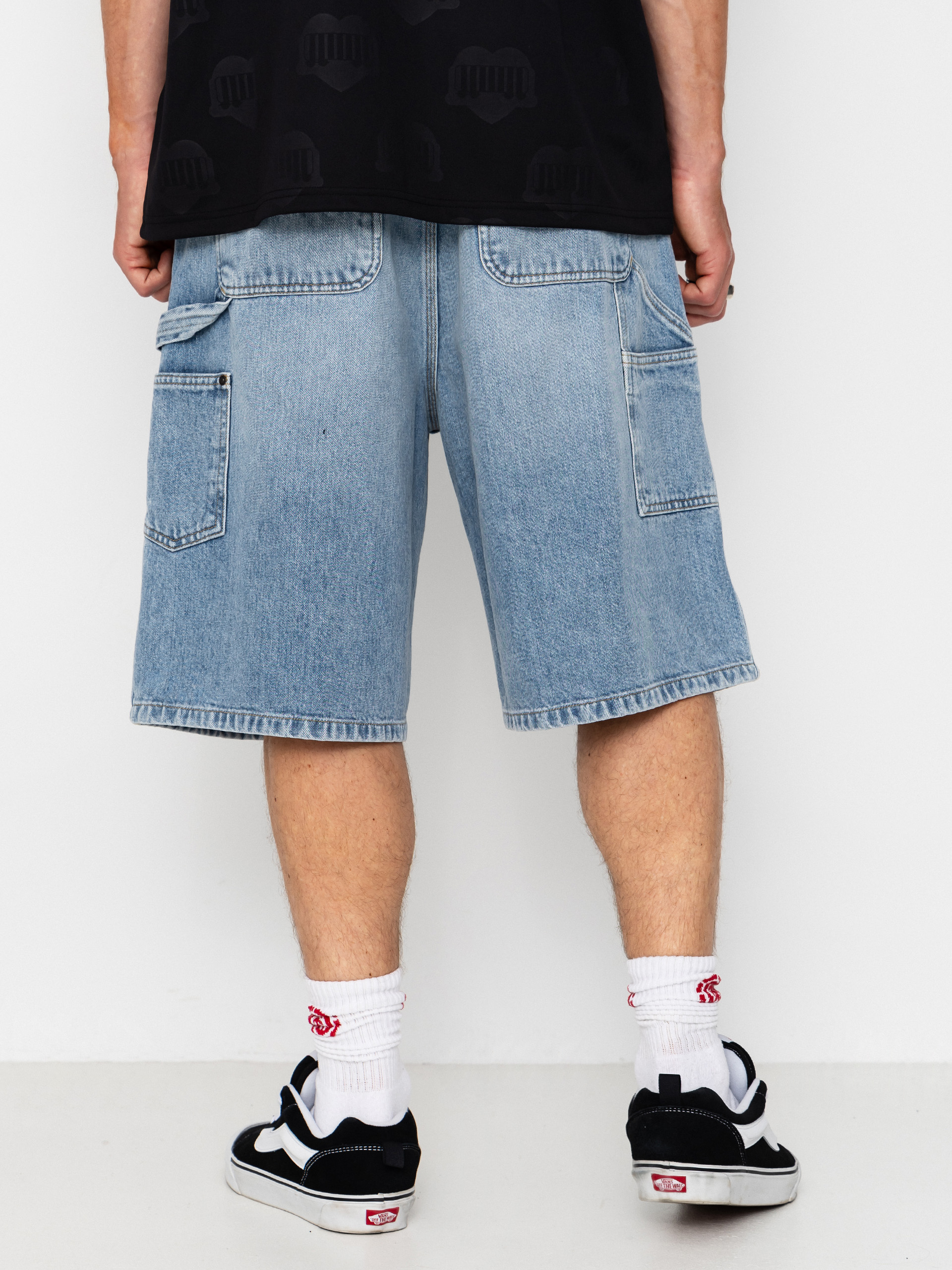 Pantaloni scurți Carhartt WIP OG Double Knee (blue heavy worn bleached)