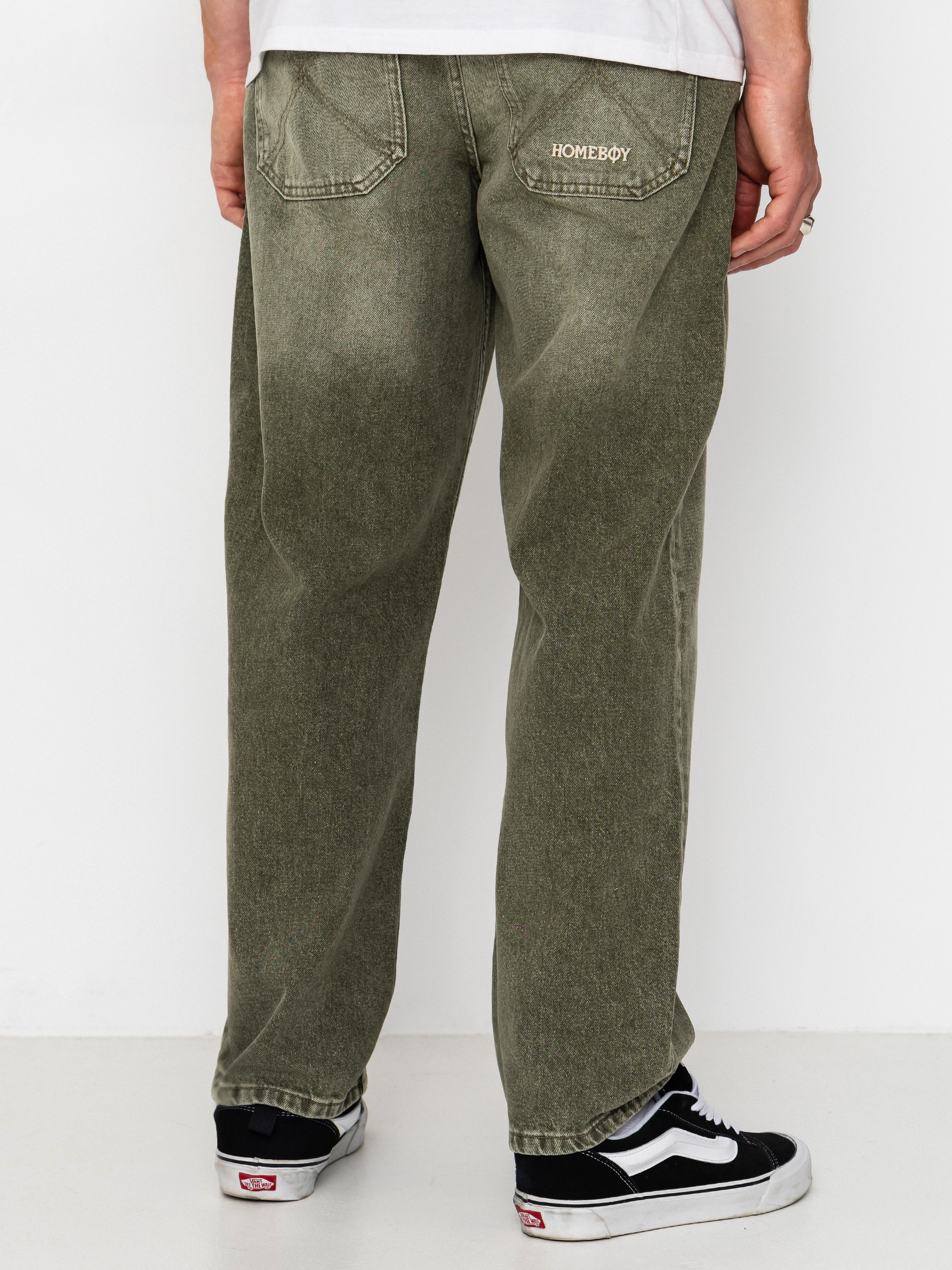 Pantaloni Homeboy X Tra Baggy Dye Denim (washed green)