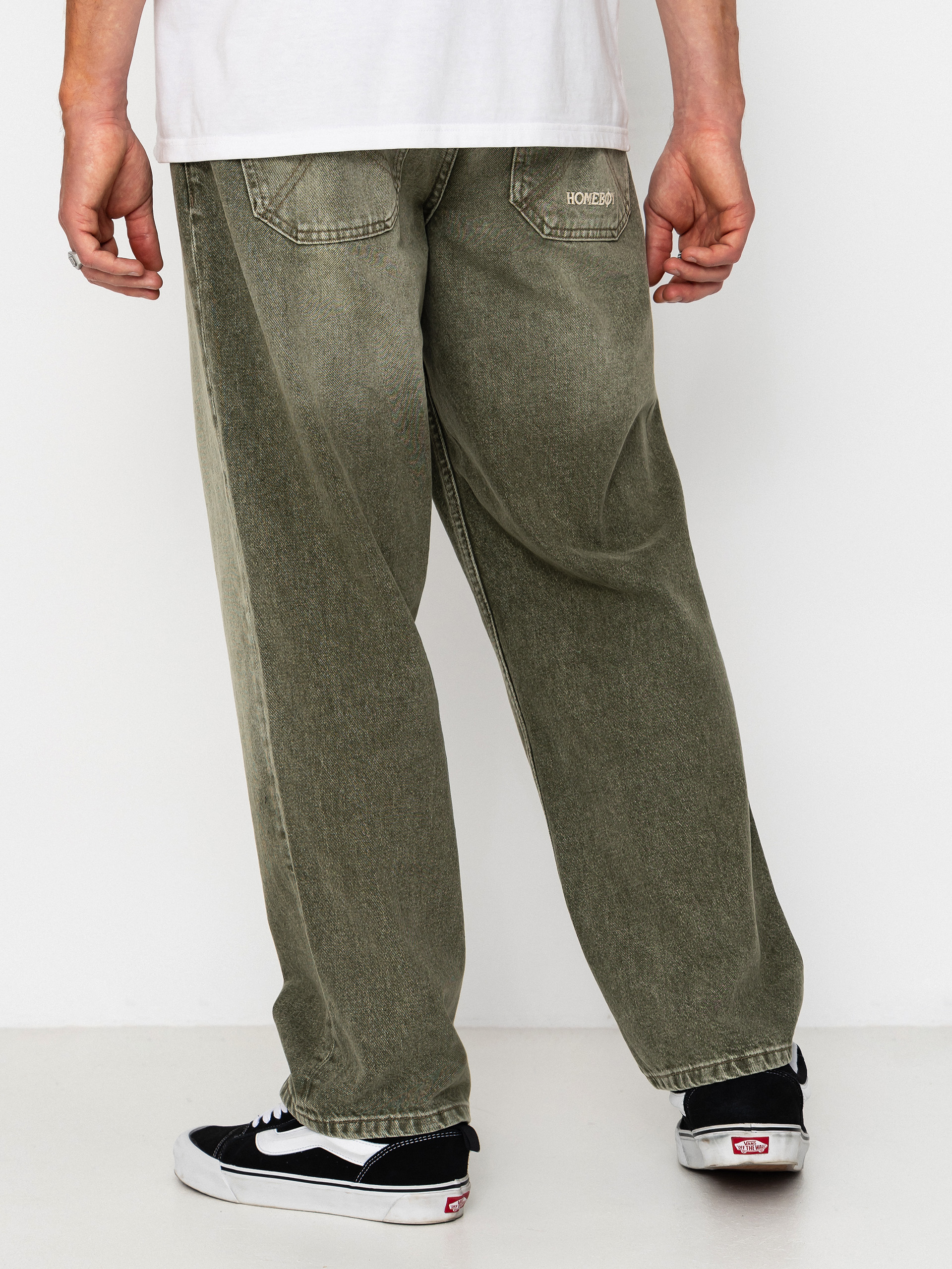 Pantaloni Homeboy X Tra Baggy Dye Denim (washed green)