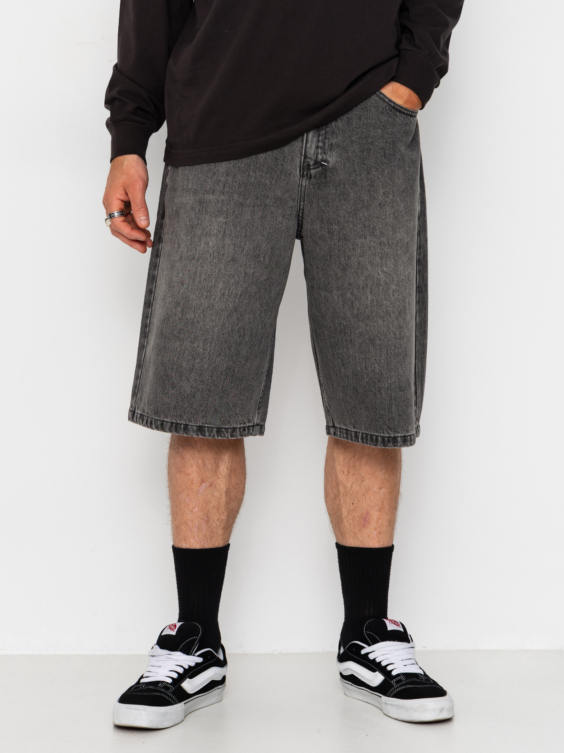 Pantaloni scurți MassDnm Jeans Slang (grey)