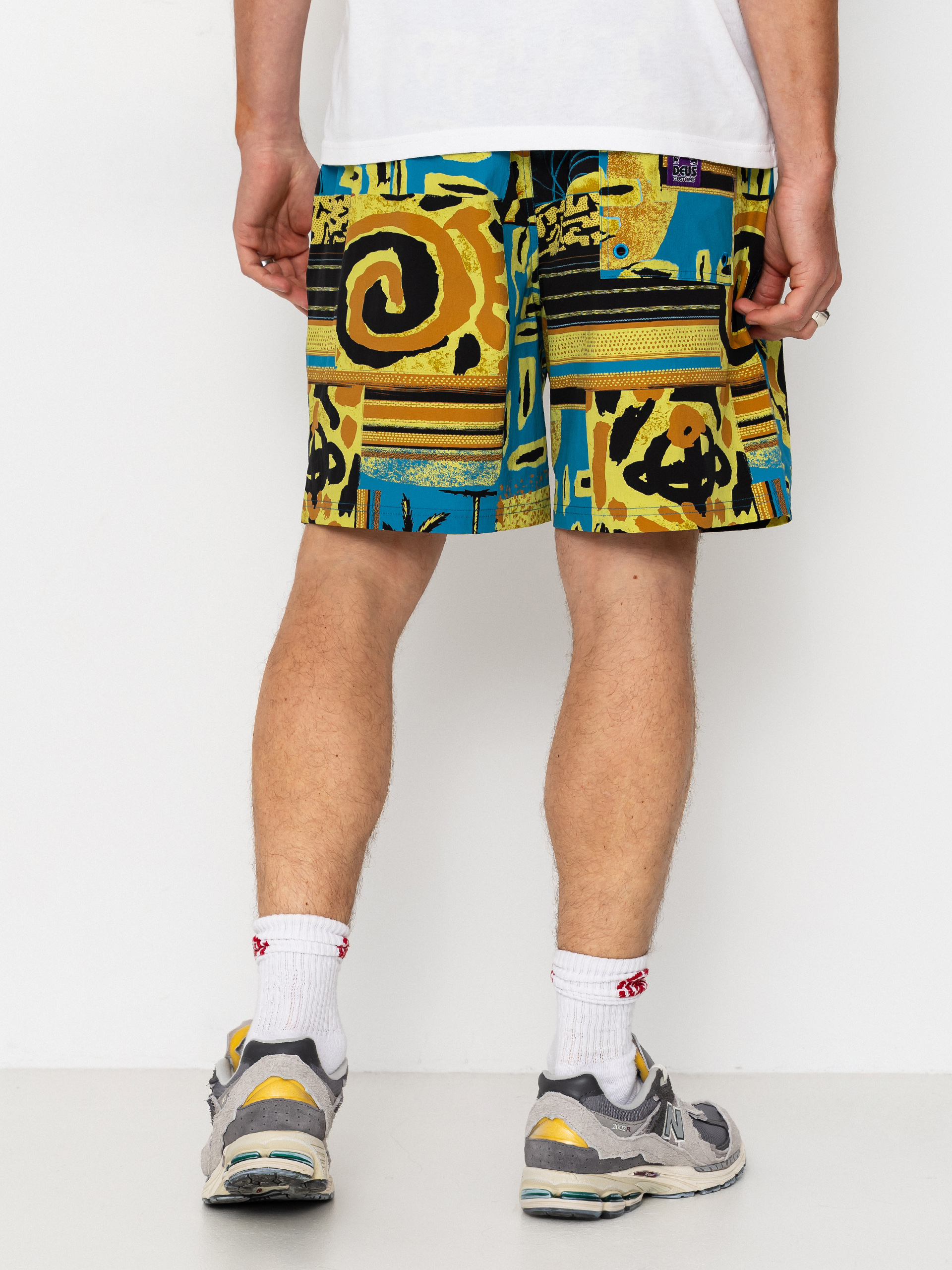 Pantaloni scurți Deus Ex Machina Freamon Swim (yellow)