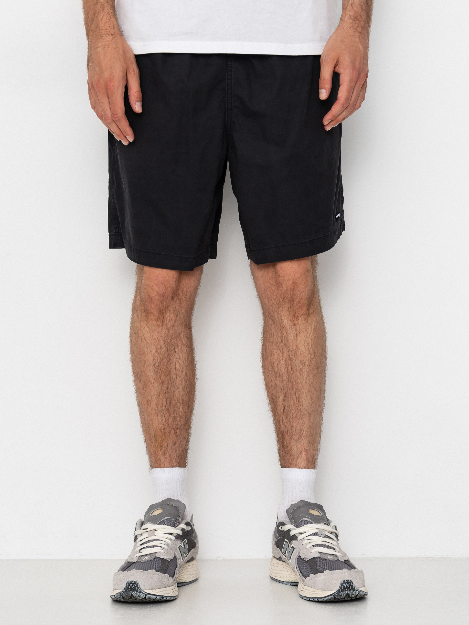 Pantaloni scuru021bi OBEY Easy Trail (black faded wash)