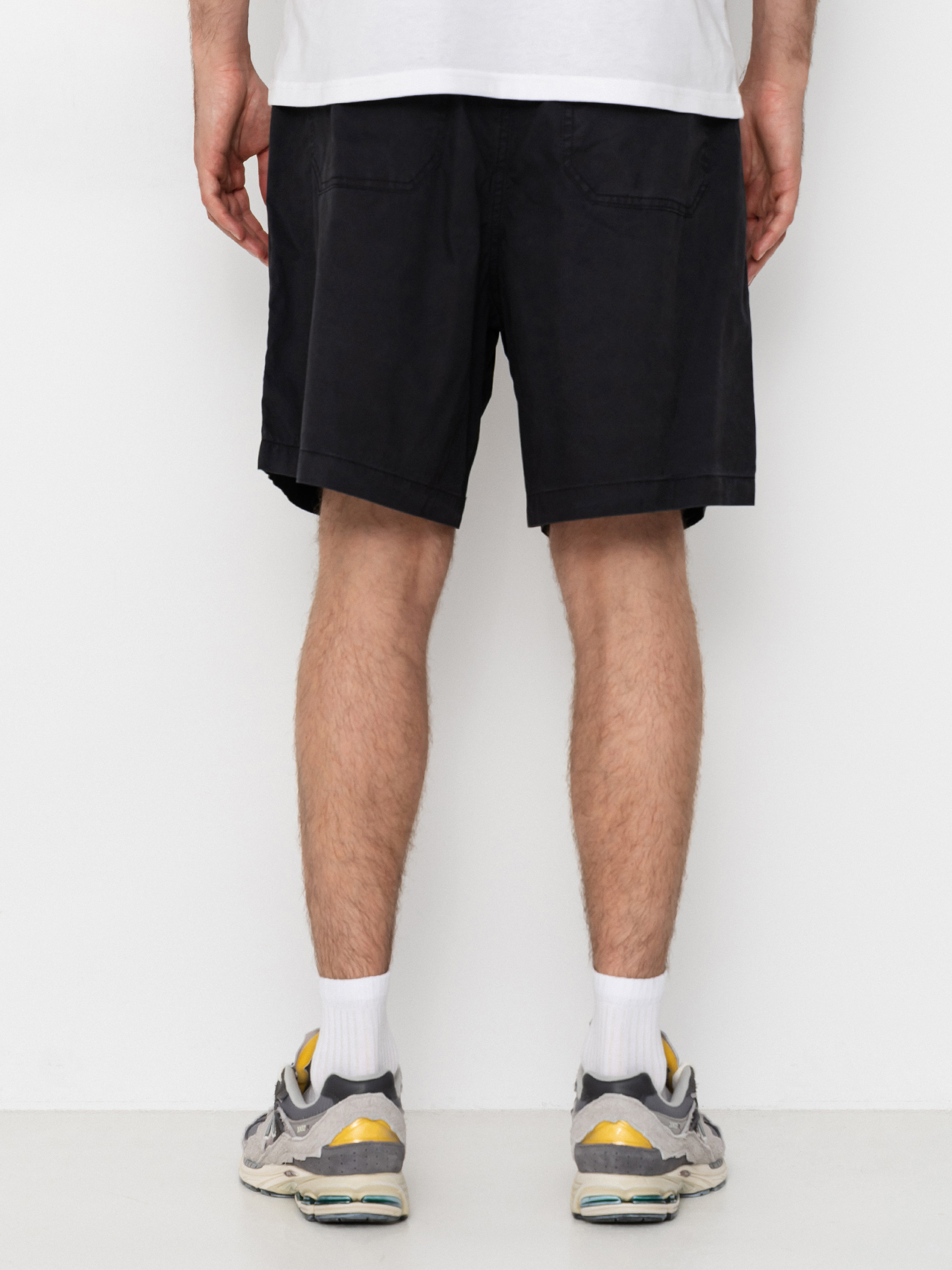 Pantaloni scurți OBEY Easy Trail (black faded wash)