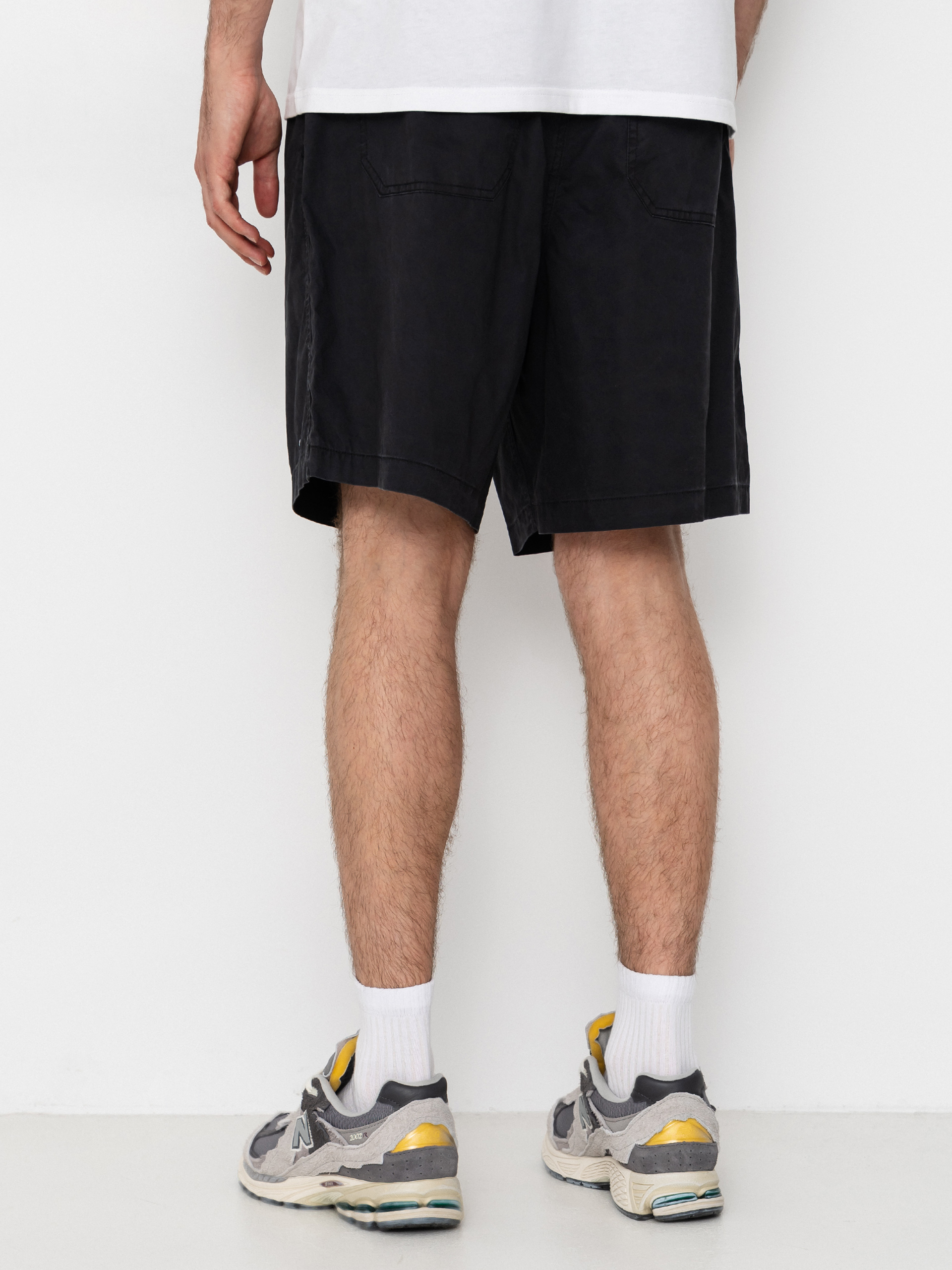 Pantaloni scurți OBEY Easy Trail (black faded wash)