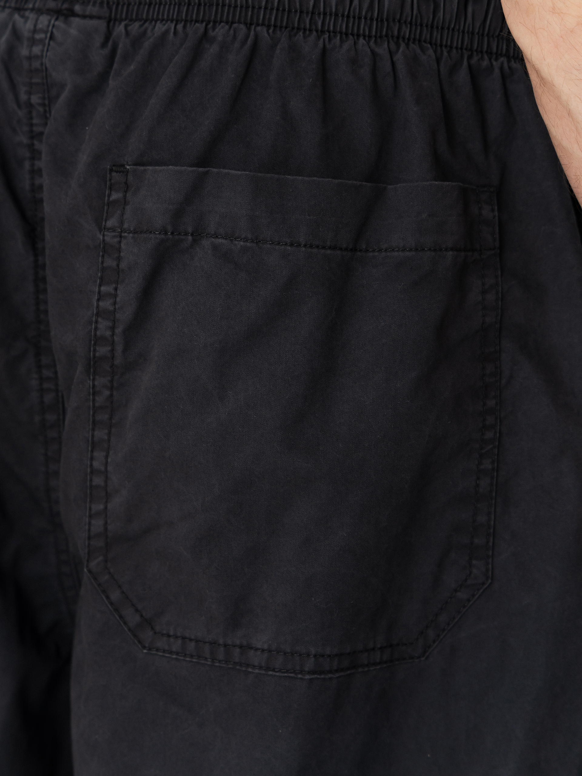 Pantaloni scurți OBEY Easy Trail (black faded wash)