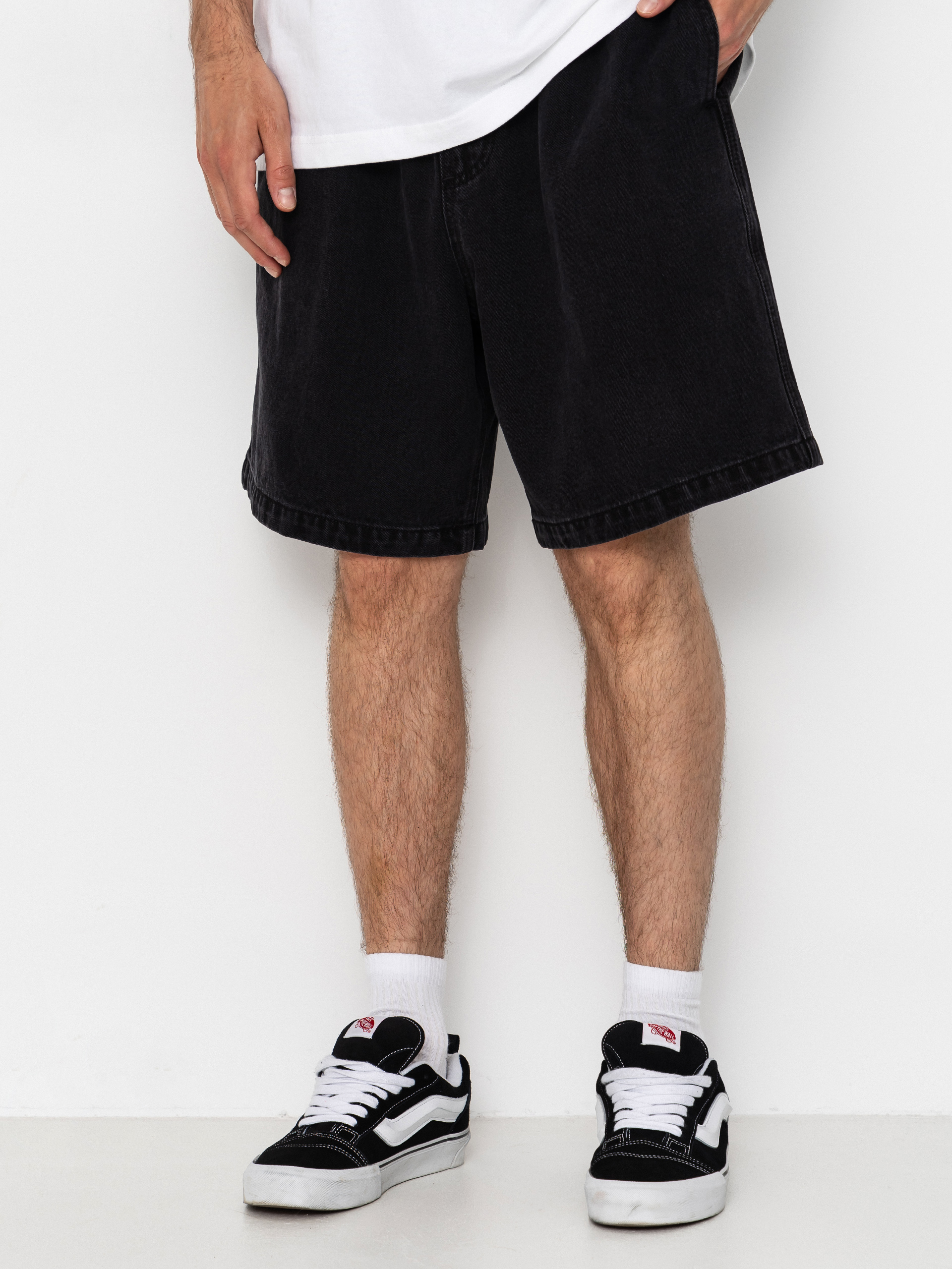 Pantaloni scurți OBEY Easy Denim (washed black)