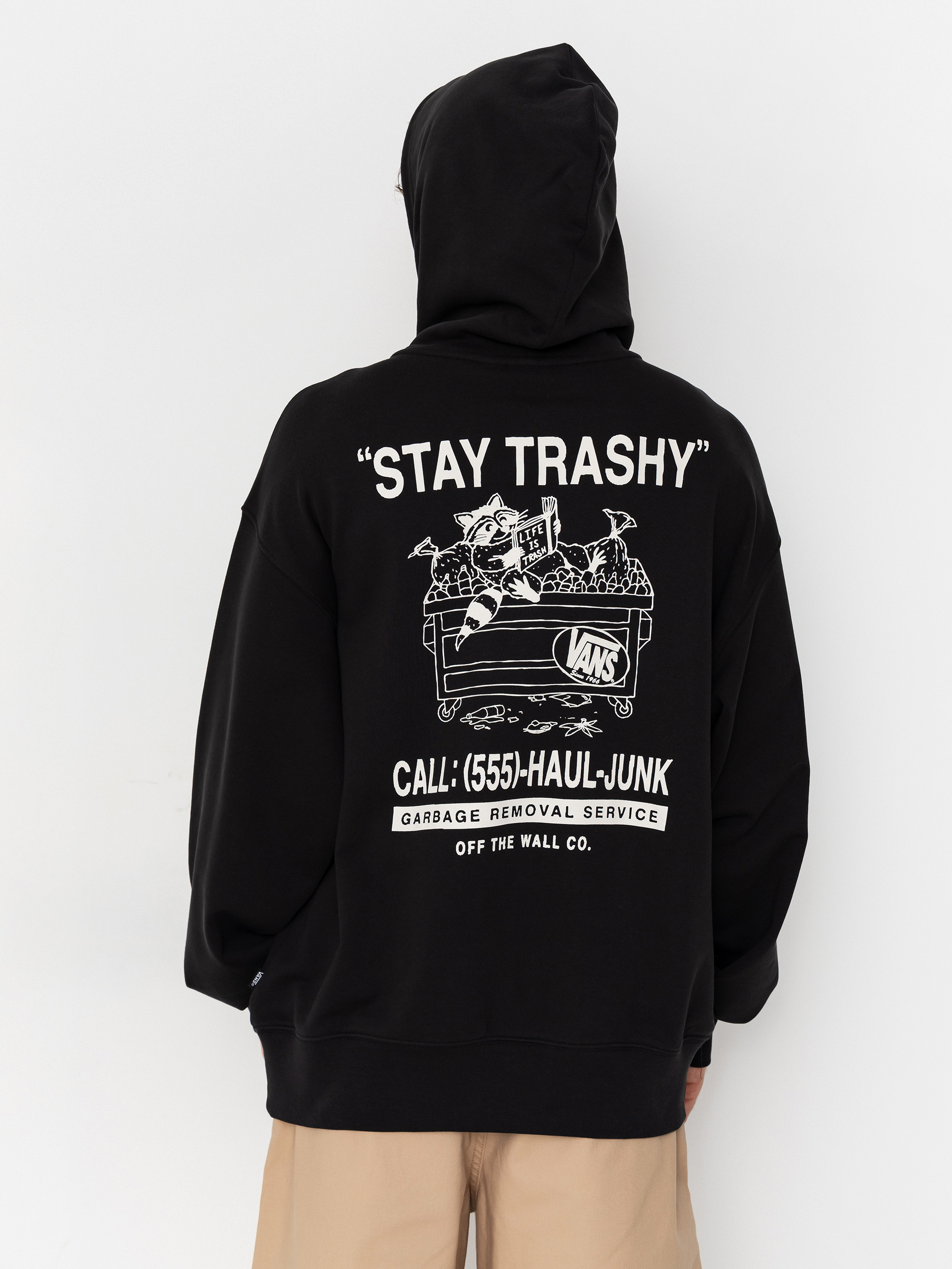 Hanorac cu glugă Vans Trashy HD (black)