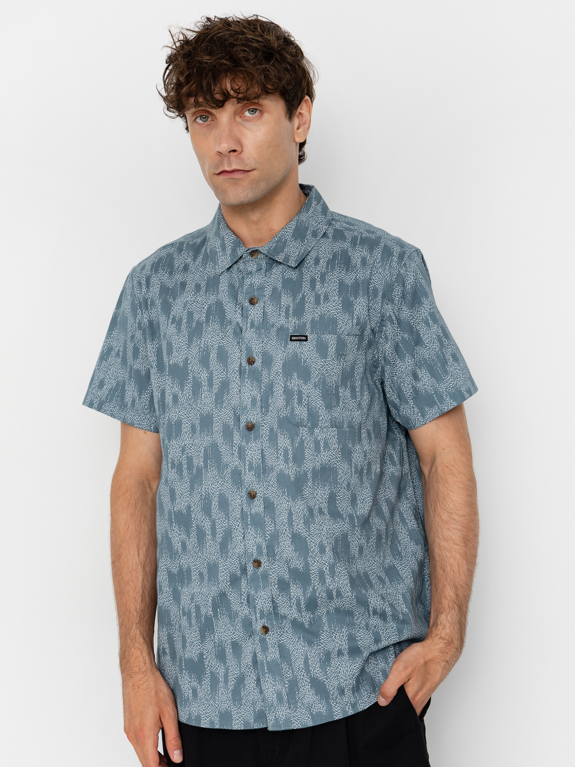 Cămașă Brixton Charter Print (trooper crackle paint)