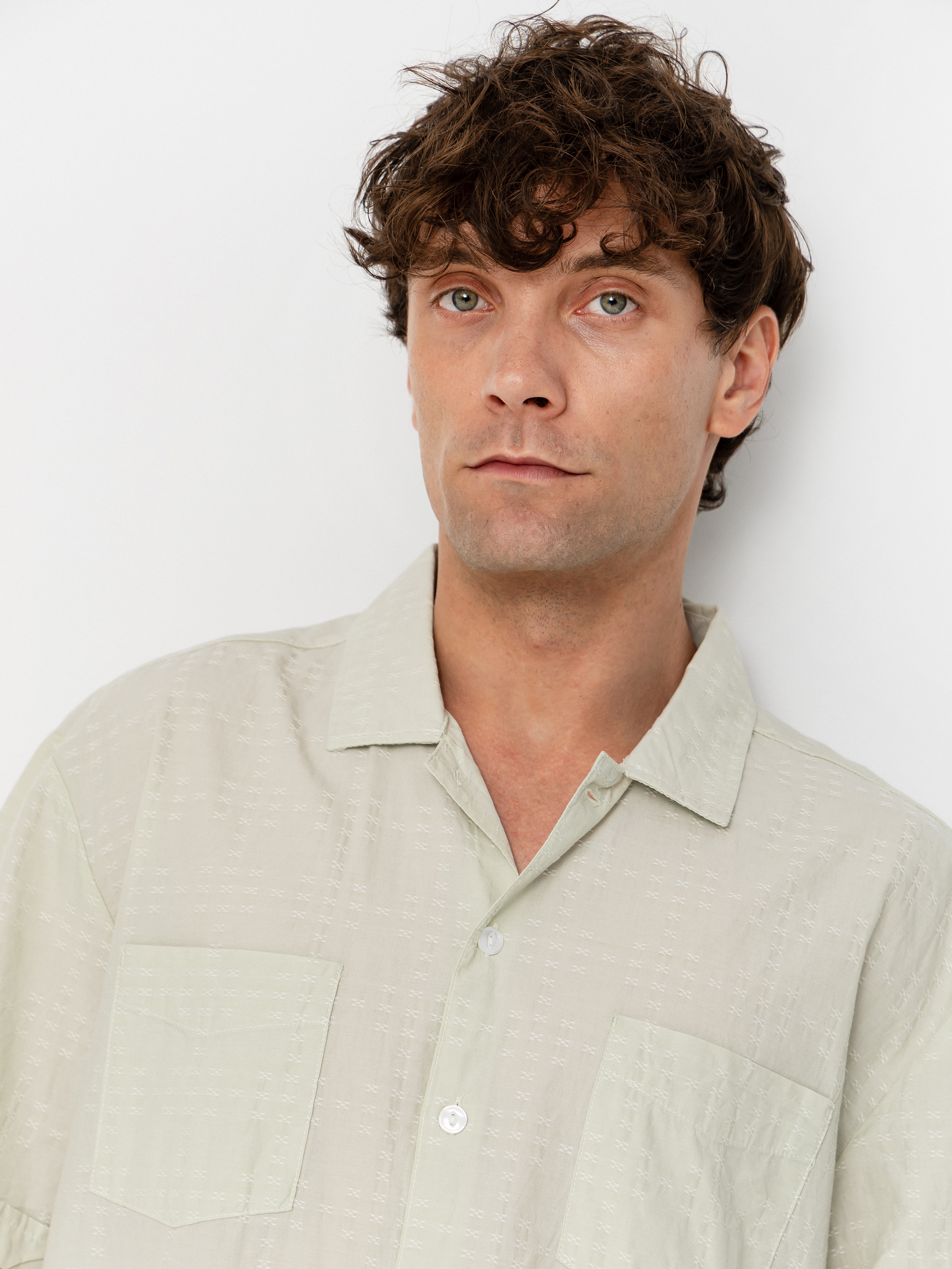 Cămașă Brixton The Vintage (sea foam jacquard check)