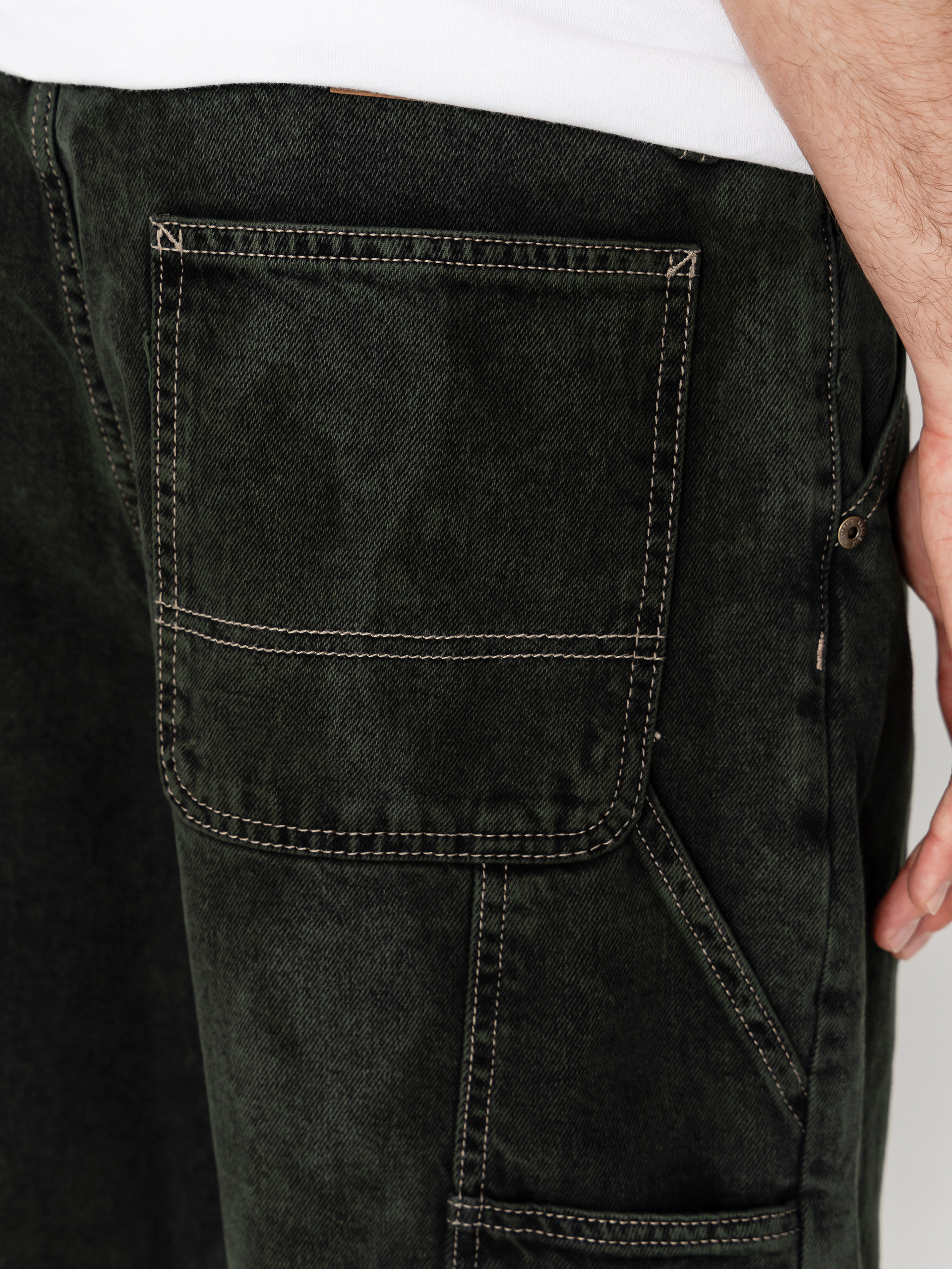 Pantaloni scurți Element Big Carpenter Denim Wk (black green tint)