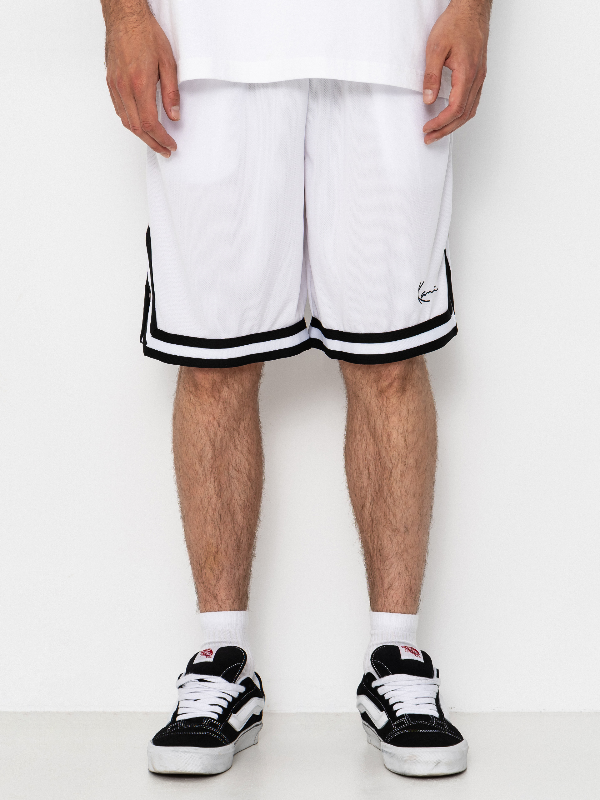 Pantaloni scuru021bi Karl Kani Signature Mesh (white/black)