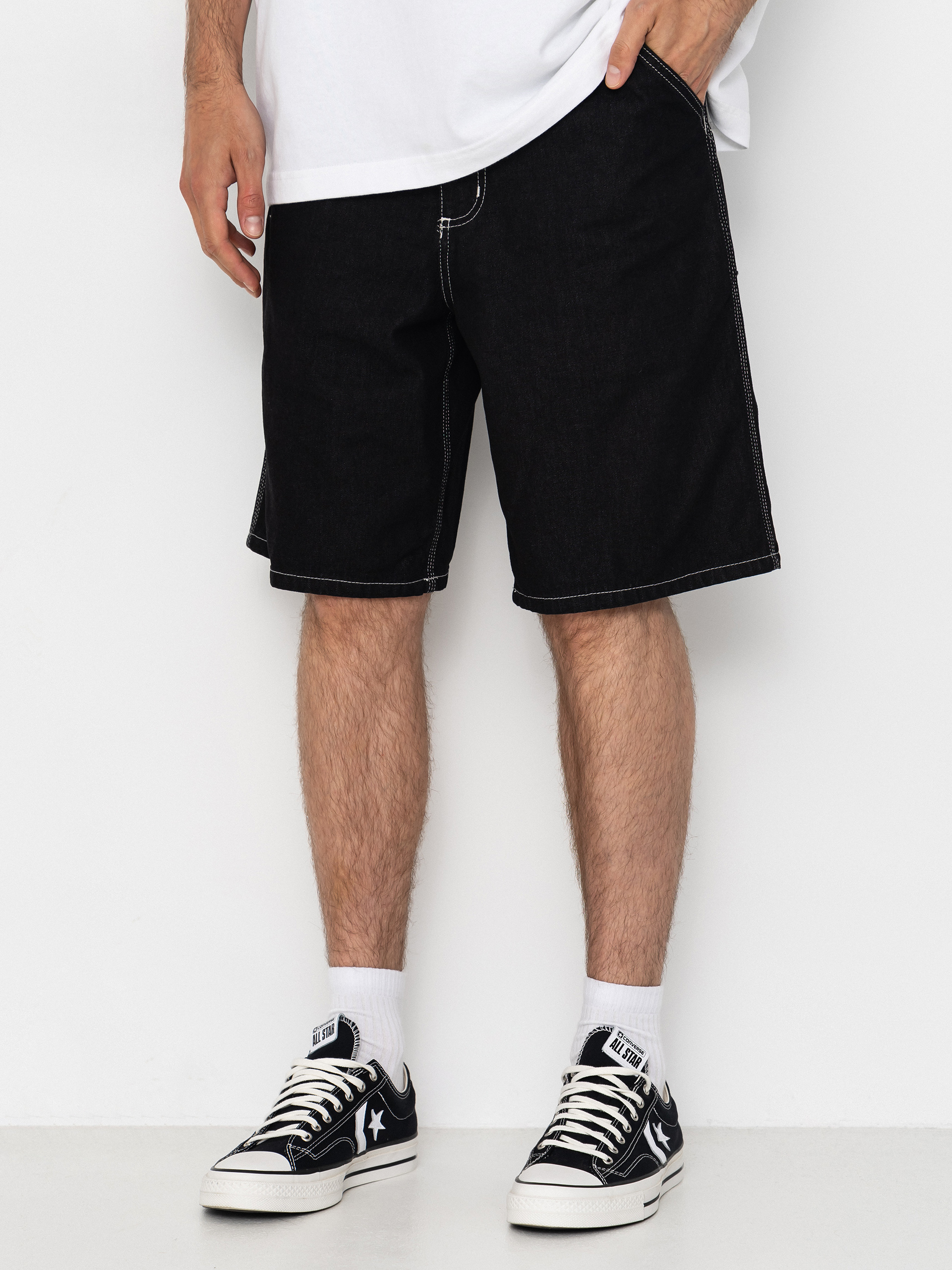 Pantaloni scurți Carhartt WIP Simple (black one wash)
