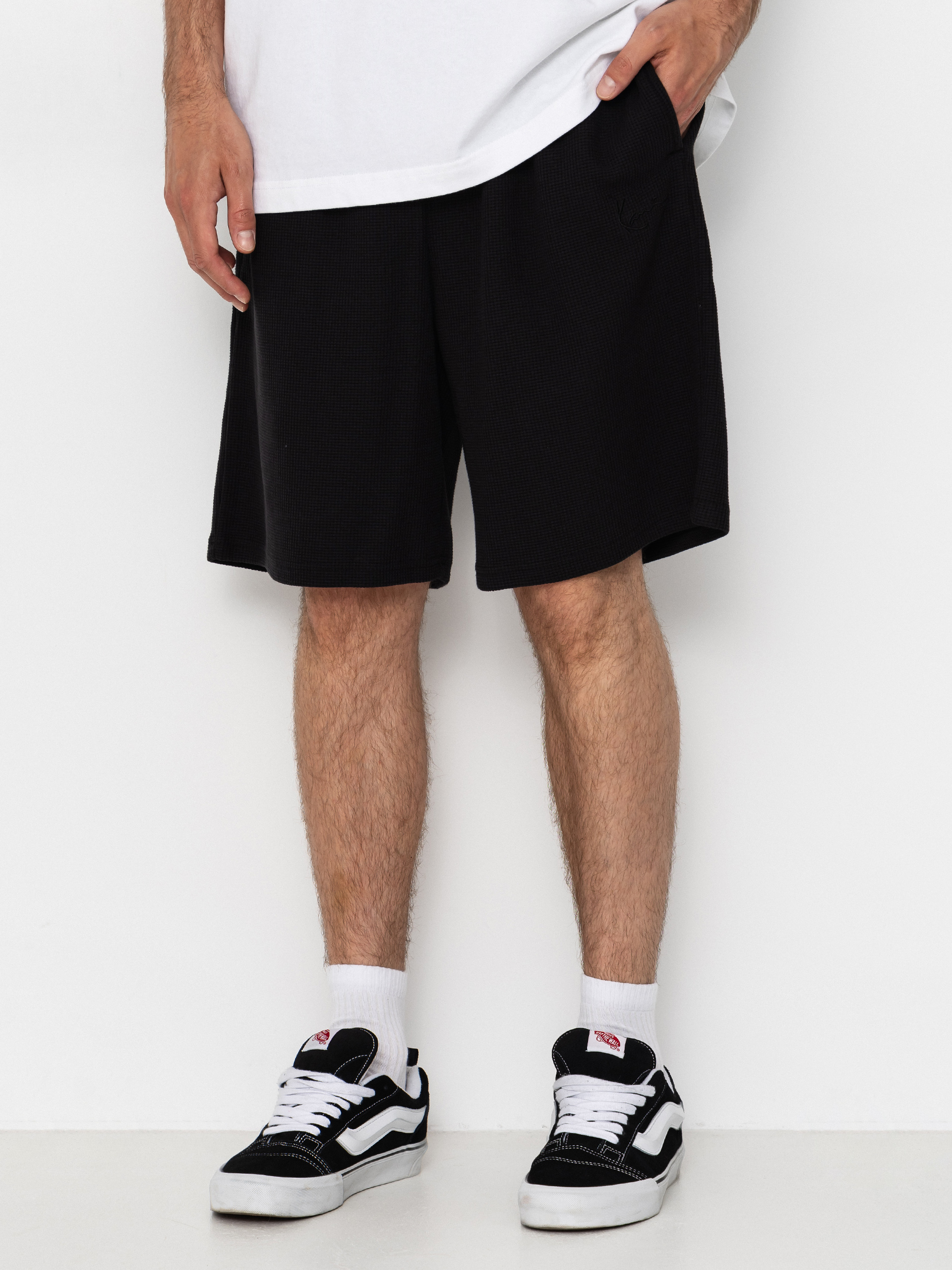 Pantaloni scurți Karl Kani Signature Waffle (black)