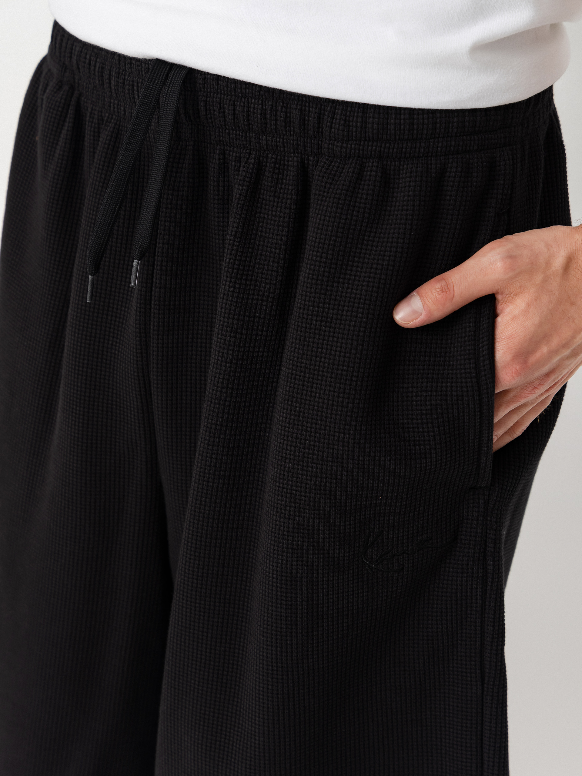 Pantaloni scurți Karl Kani Signature Waffle (black)