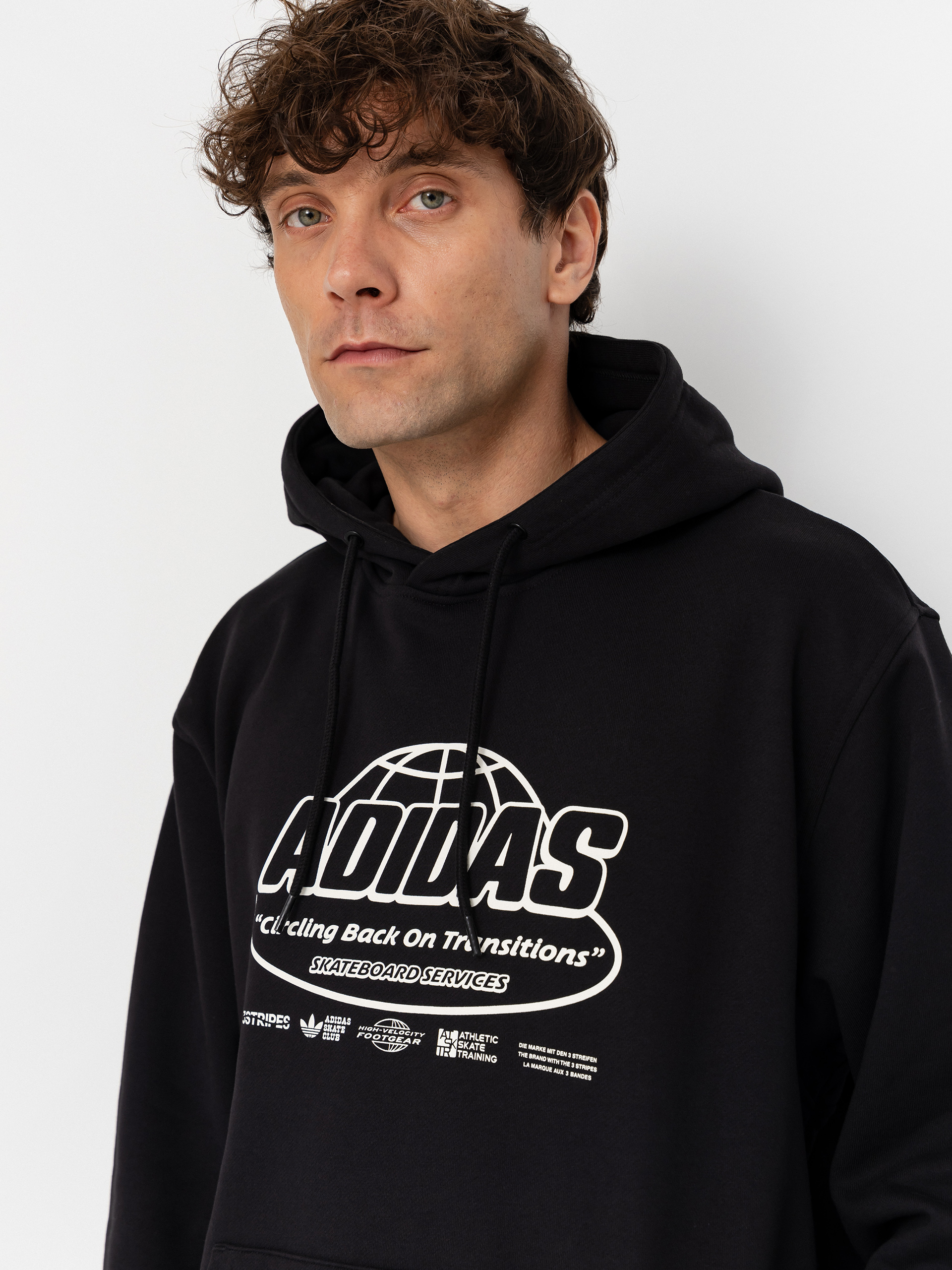 Hanorac cu glugă adidas Skt Adi Cor HD (black)
