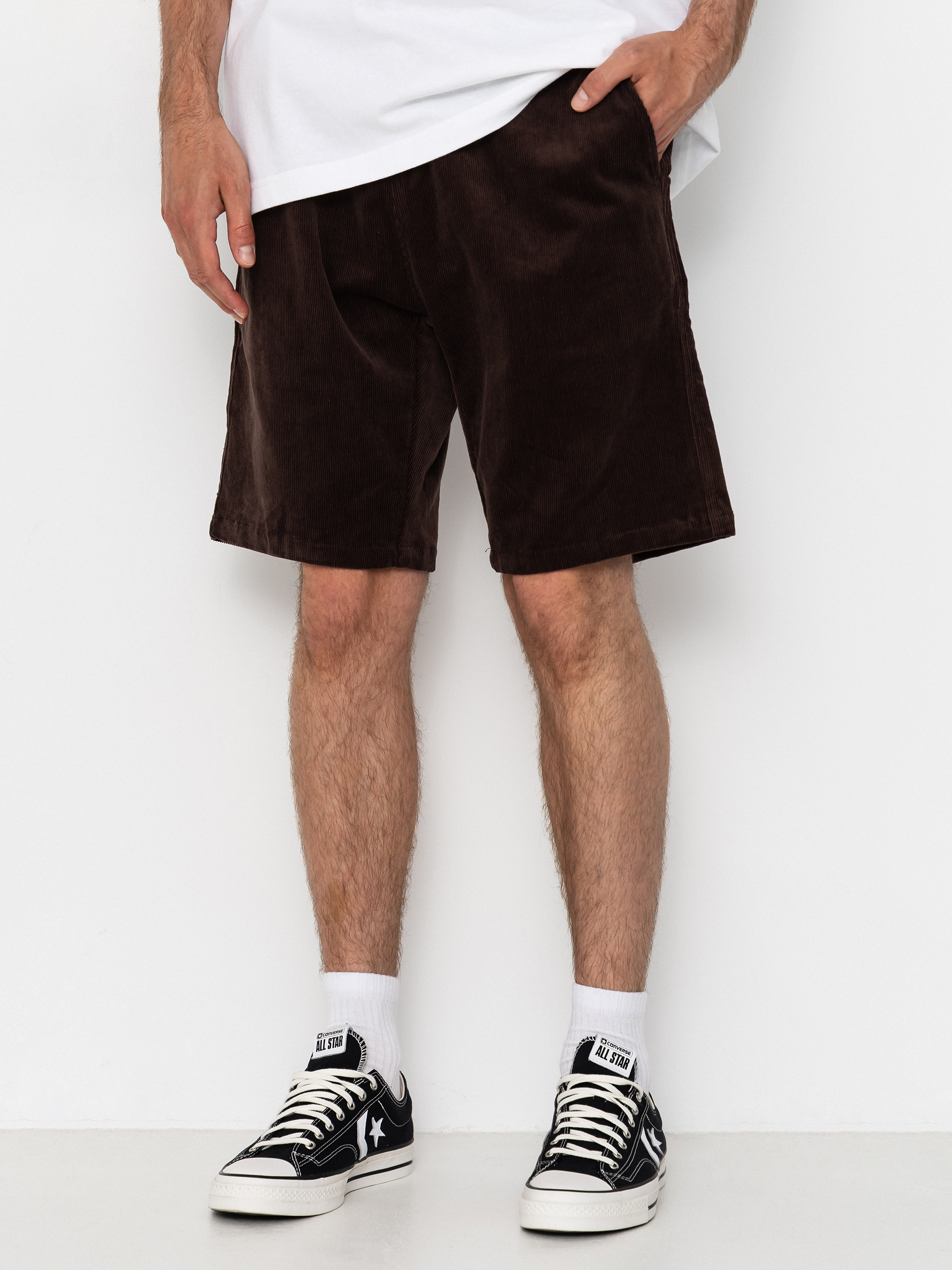 Pantaloni scurți Iriedaily Corvin (dark coffee)