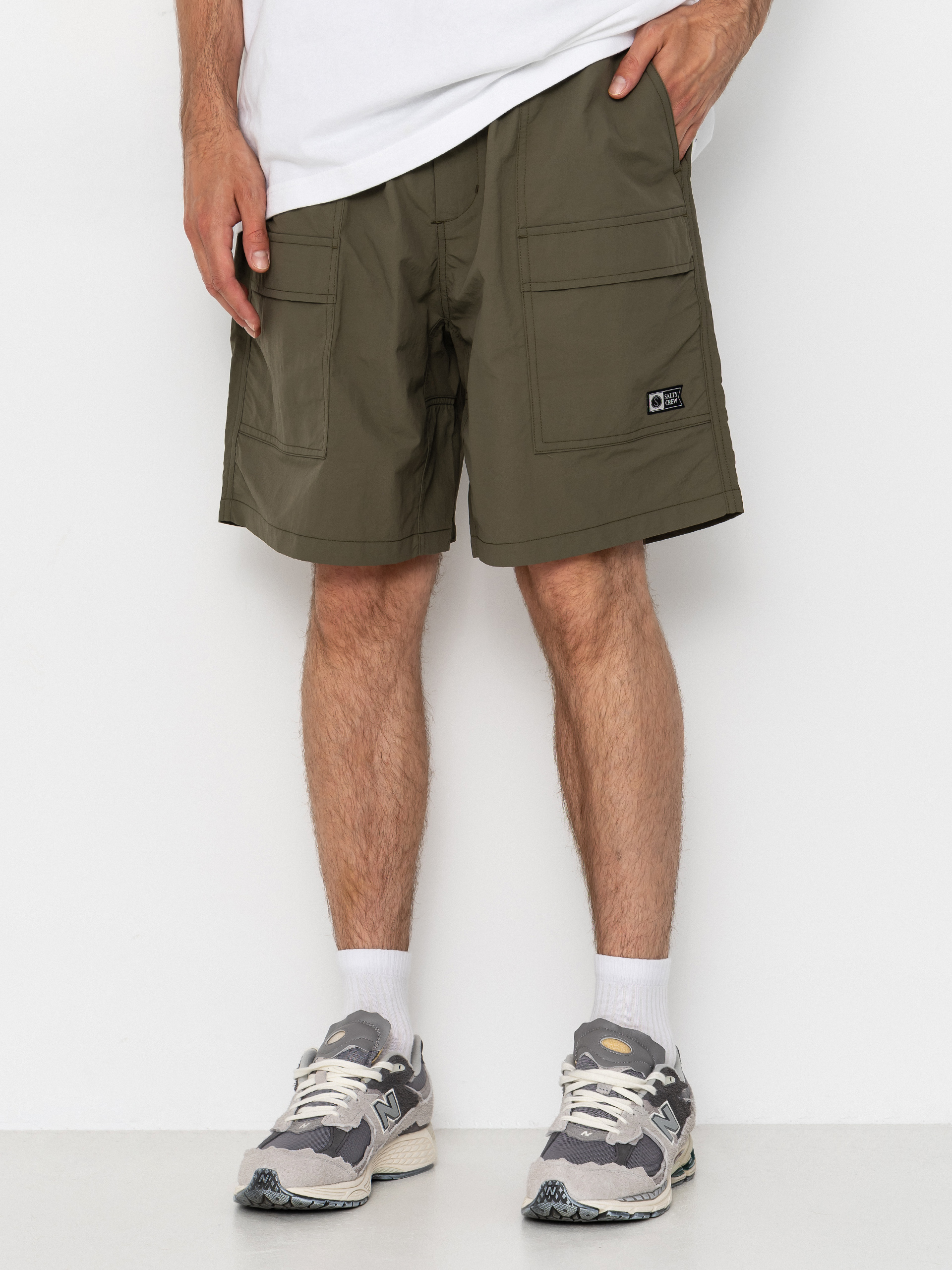 Pantaloni scurți Salty Crew Raid Packable (dusty olive)