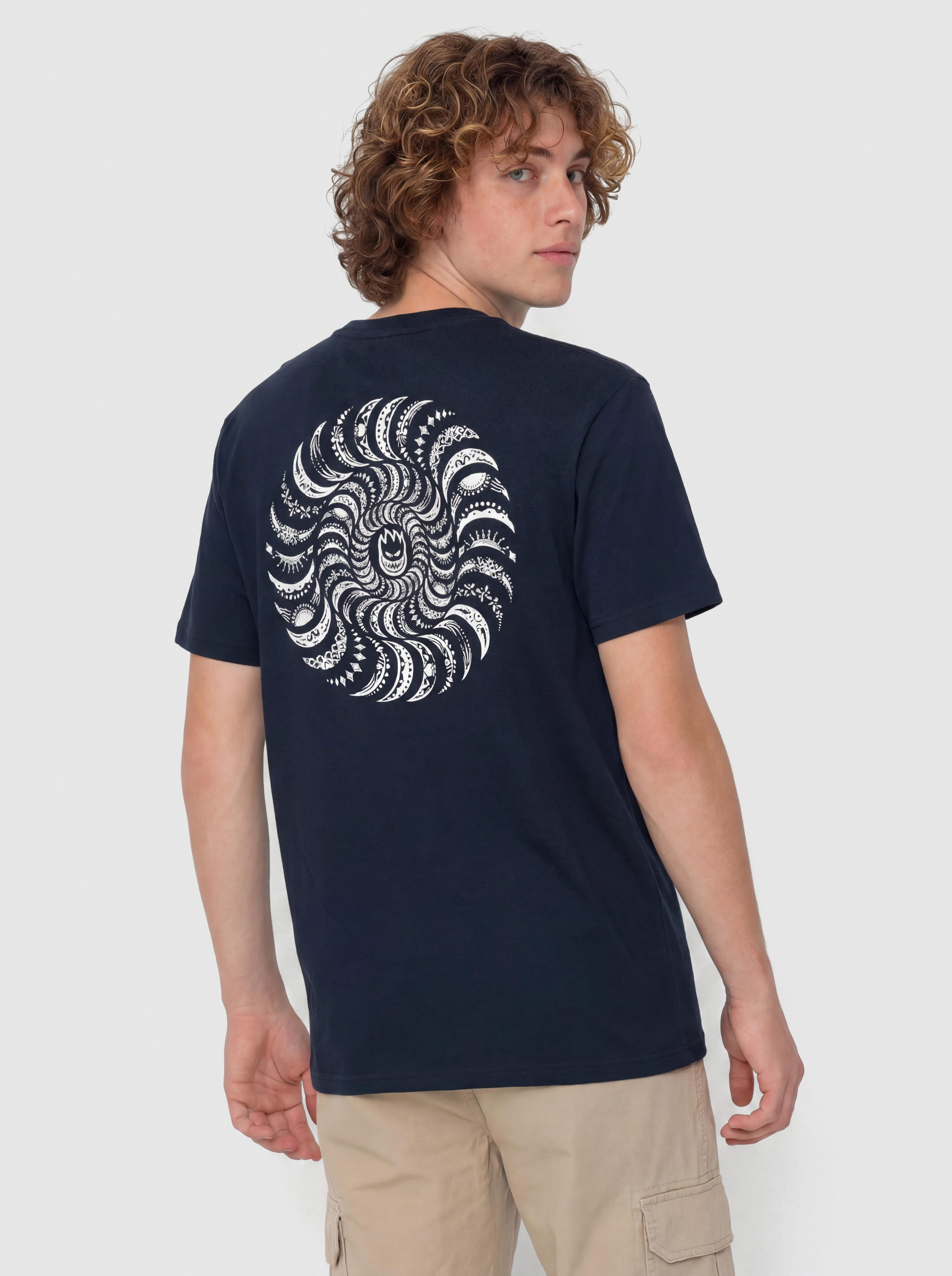 Tricou Spitfire Classic Swirl Paisley (true navy w/white prints)
