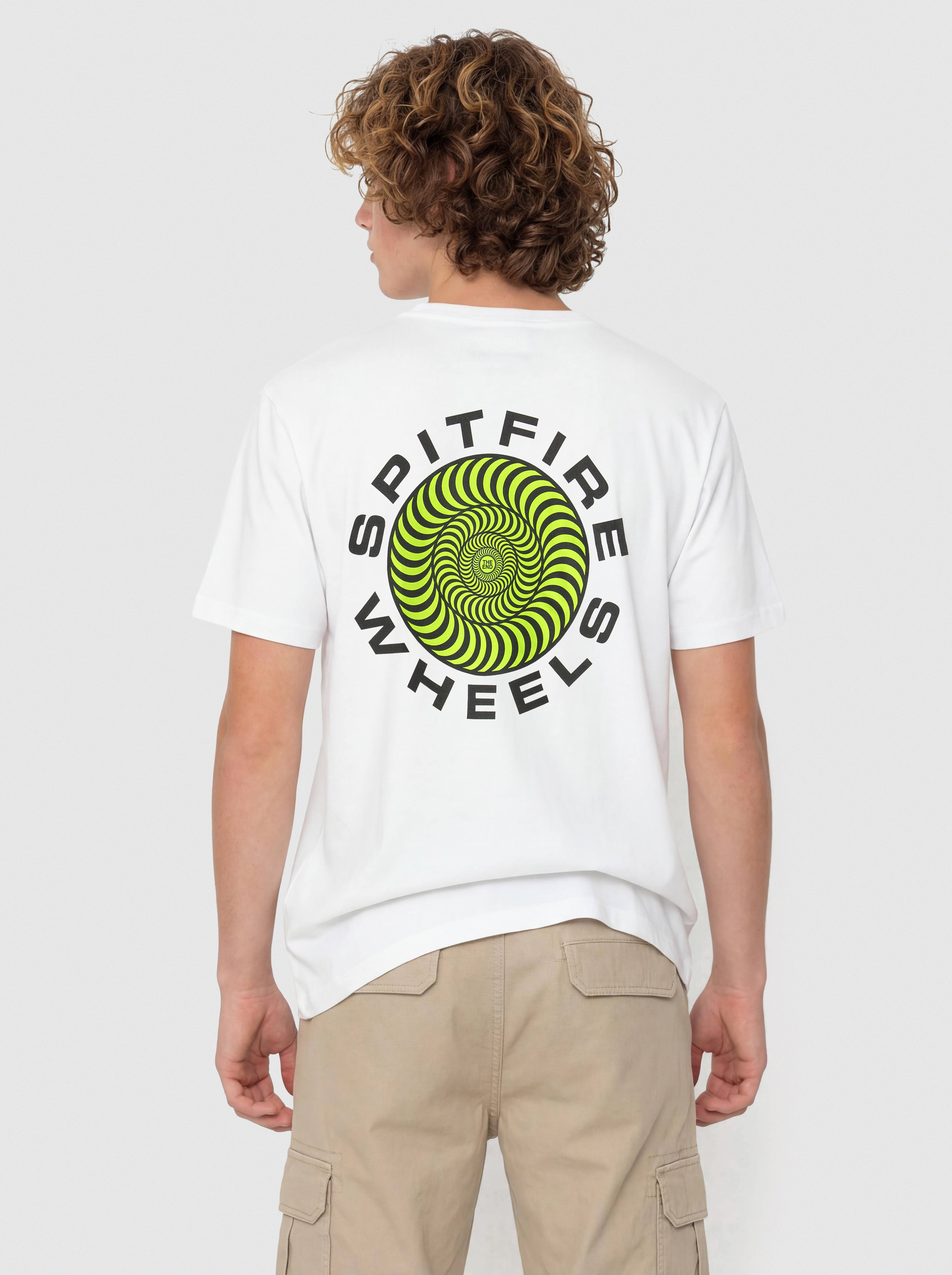 Tricou Spitfire Classic 87 Swirl Fill (white w/green black prints)