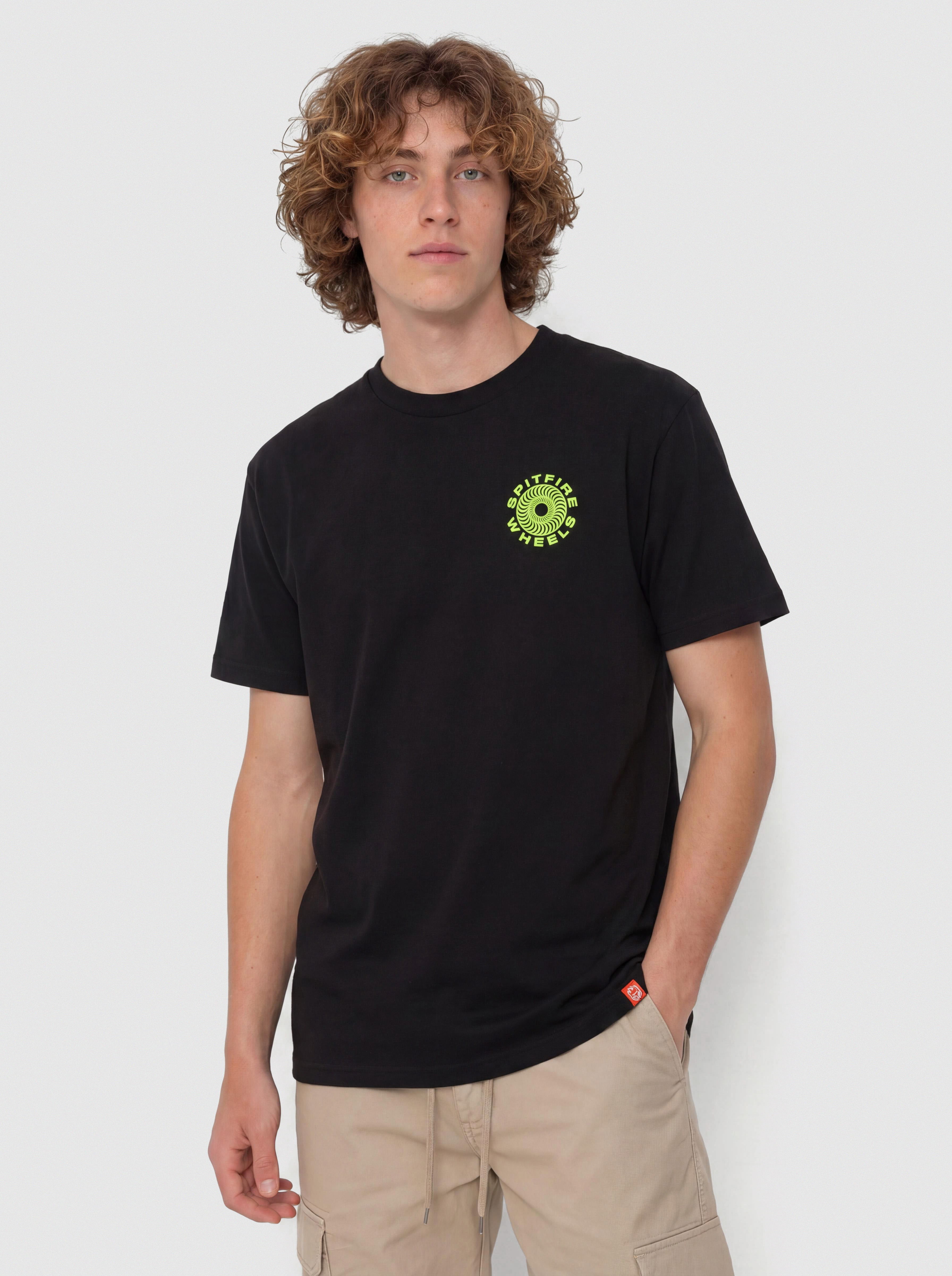 Tricou Spitfire Classic 87 Swirl Fill (black w/green white prints)