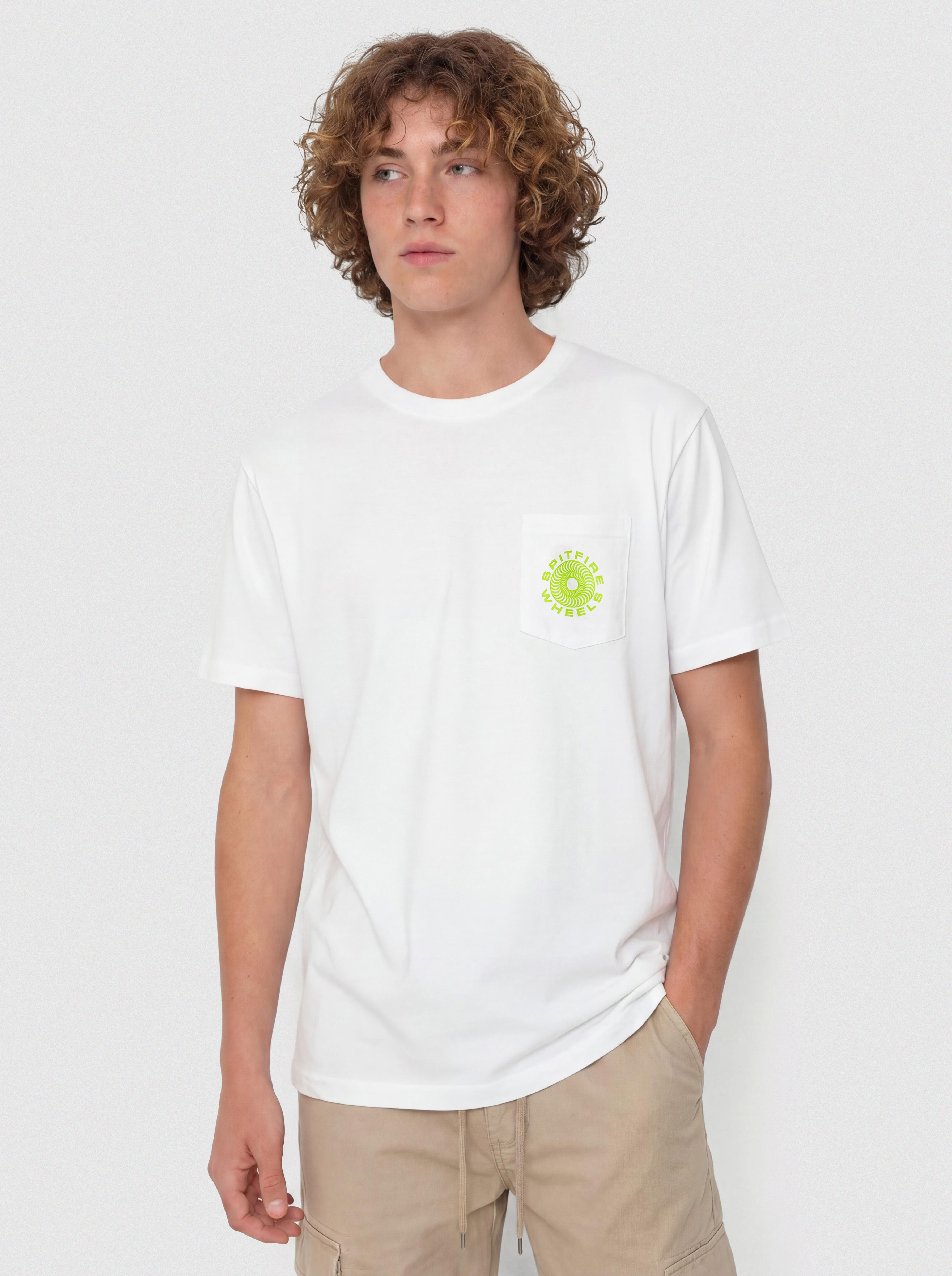 Tricou Spitfire Classic 87 Swirl Fill (white w/green black prints)