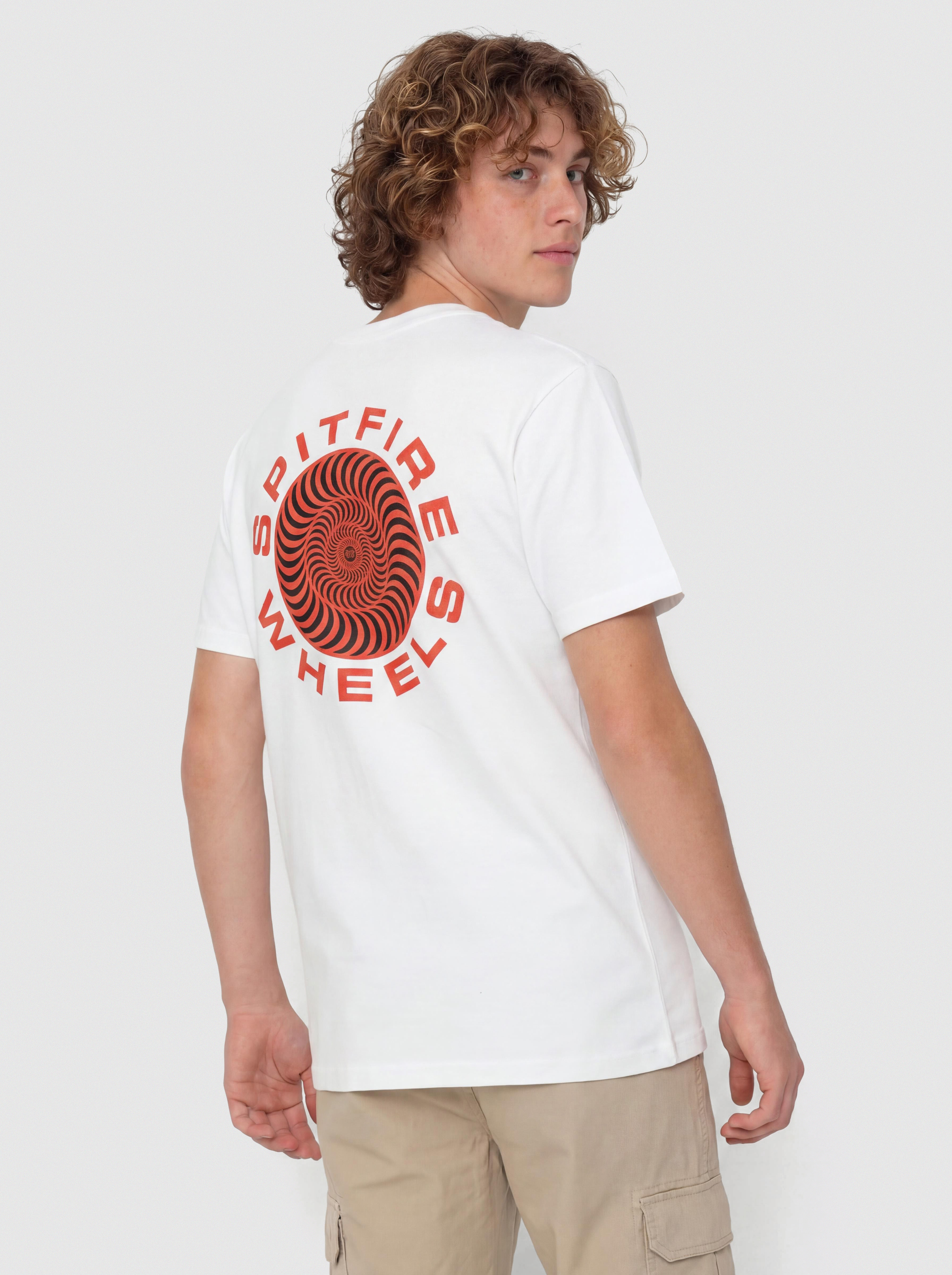 Tricou Spitfire Classic 87 Swirl Fill (white w/red black prints)