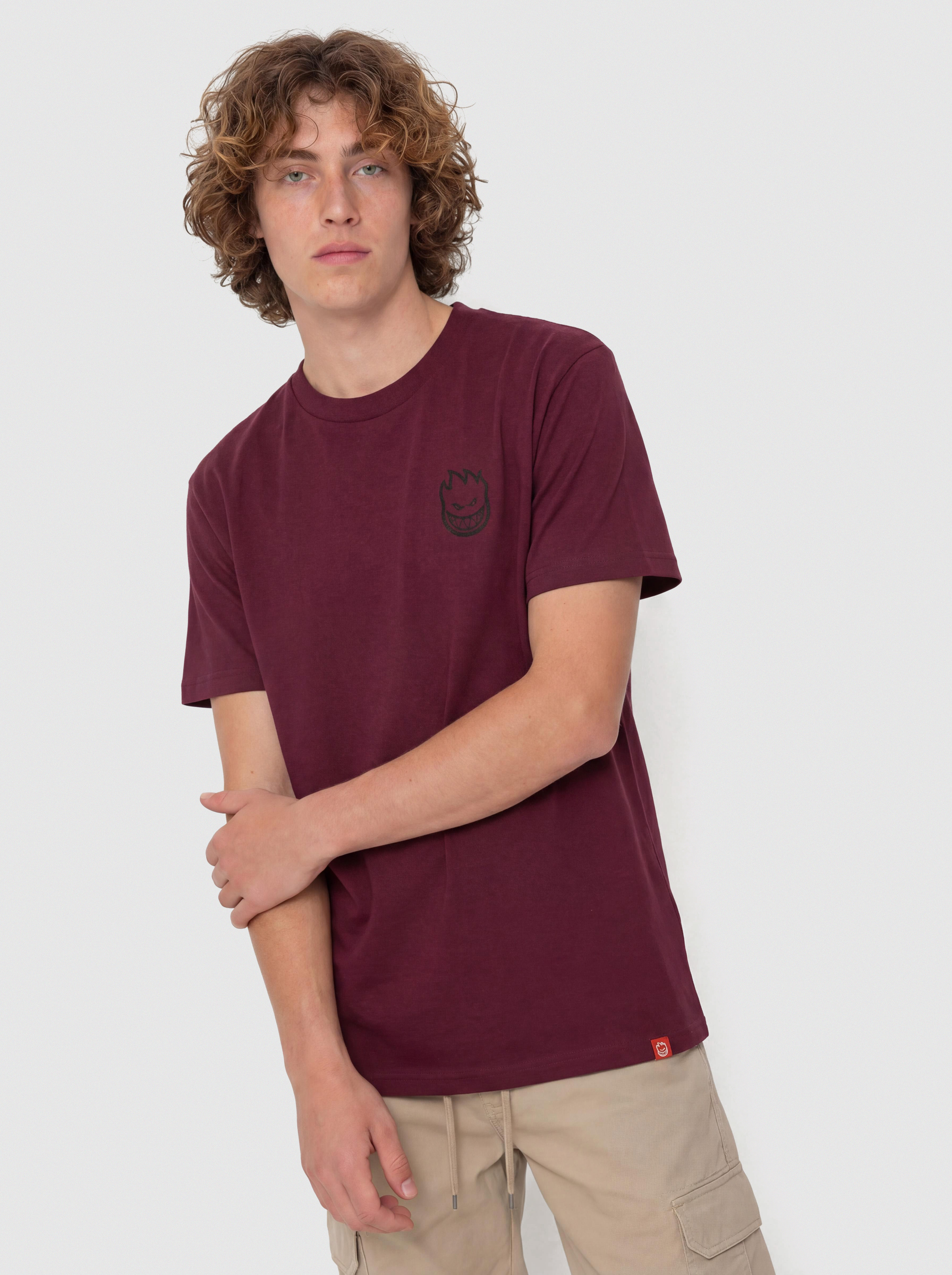 Tricou Spitfire Lil Bighead (burgundy w/black print)