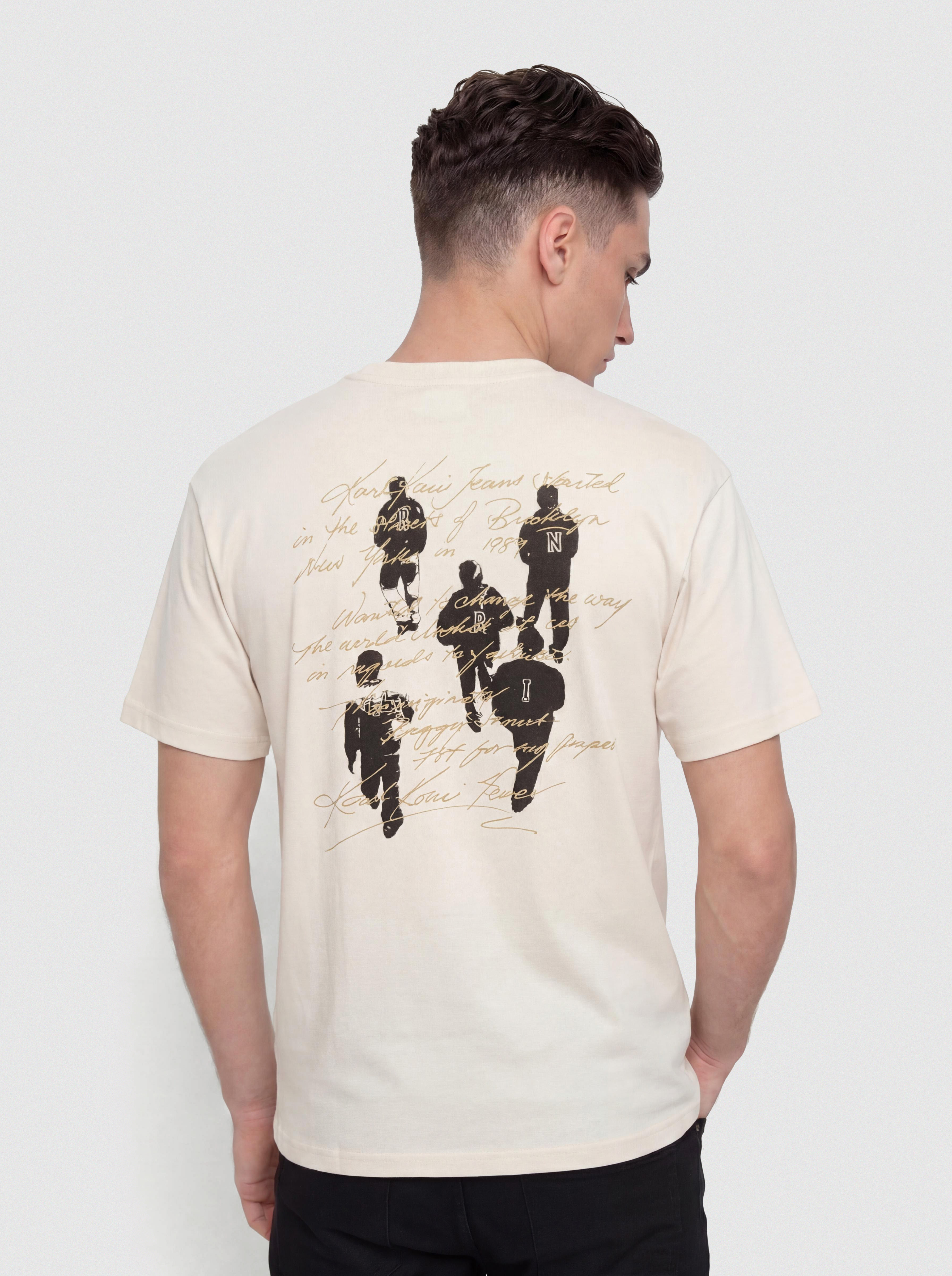 Tricou Karl Kani Signature Washed Oversized (white)