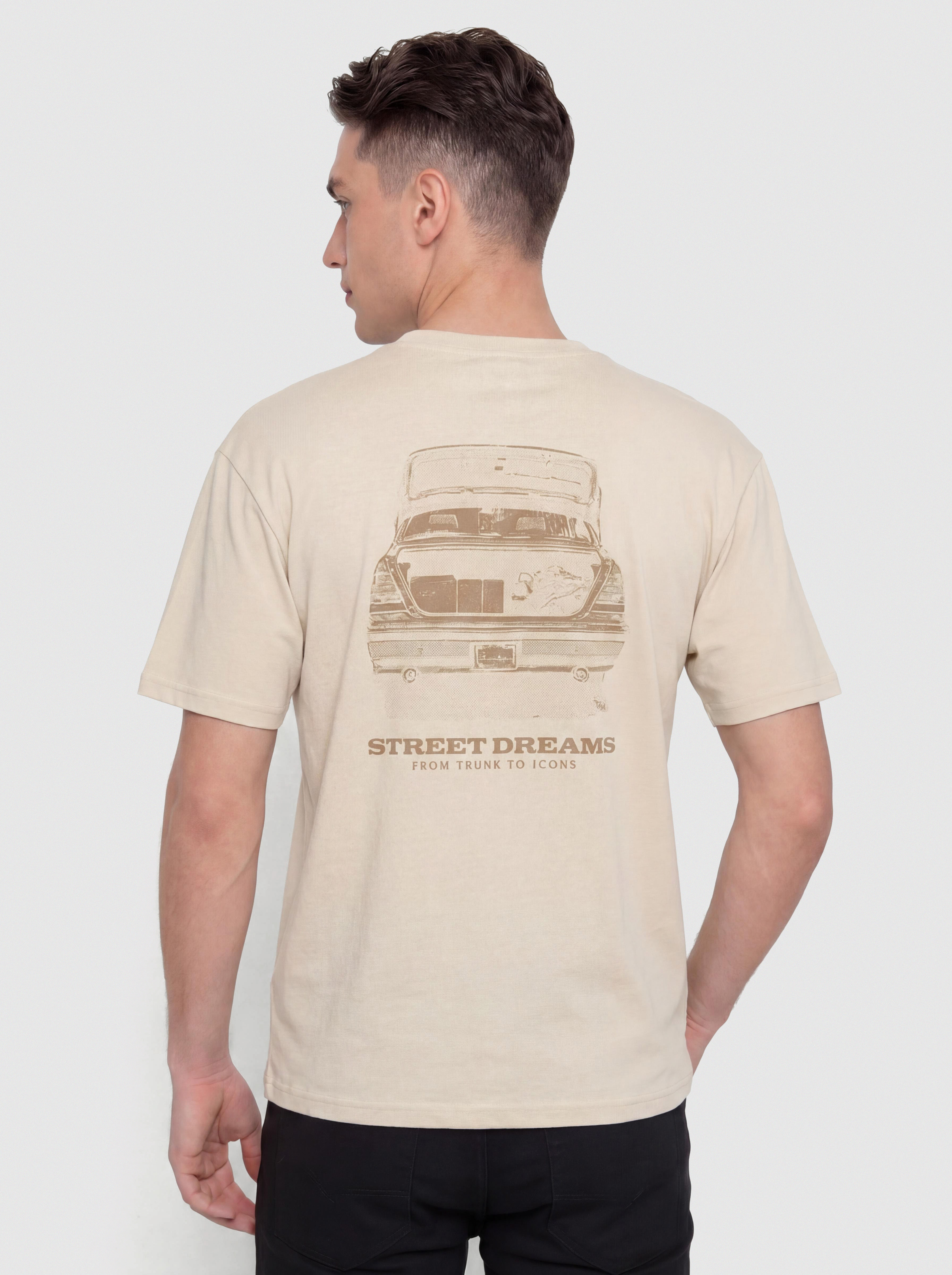 Tricou Karl Kani Slogan Boxy (beige)