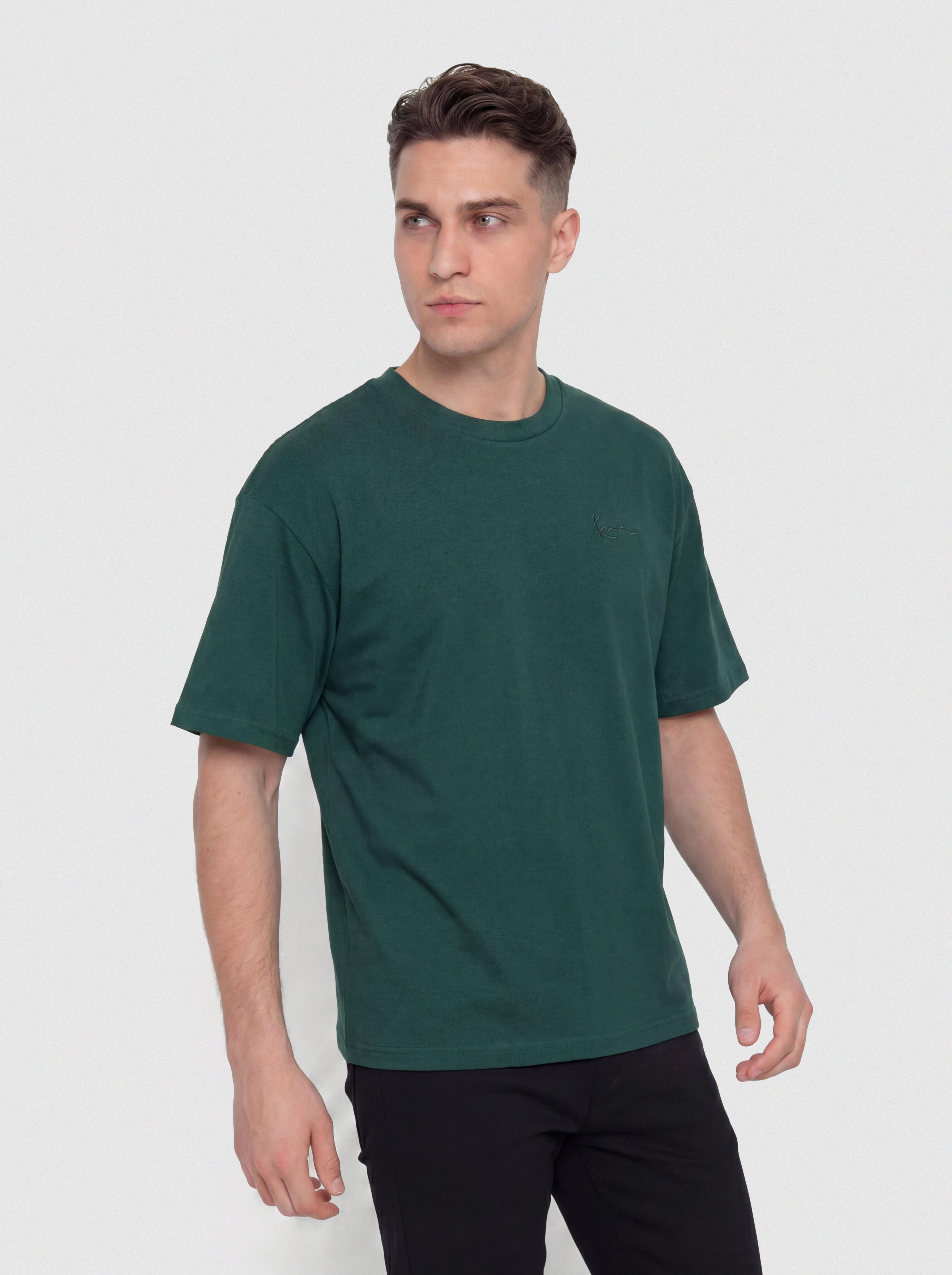 Tricou Karl Kani Signature Washed Oversized (green)