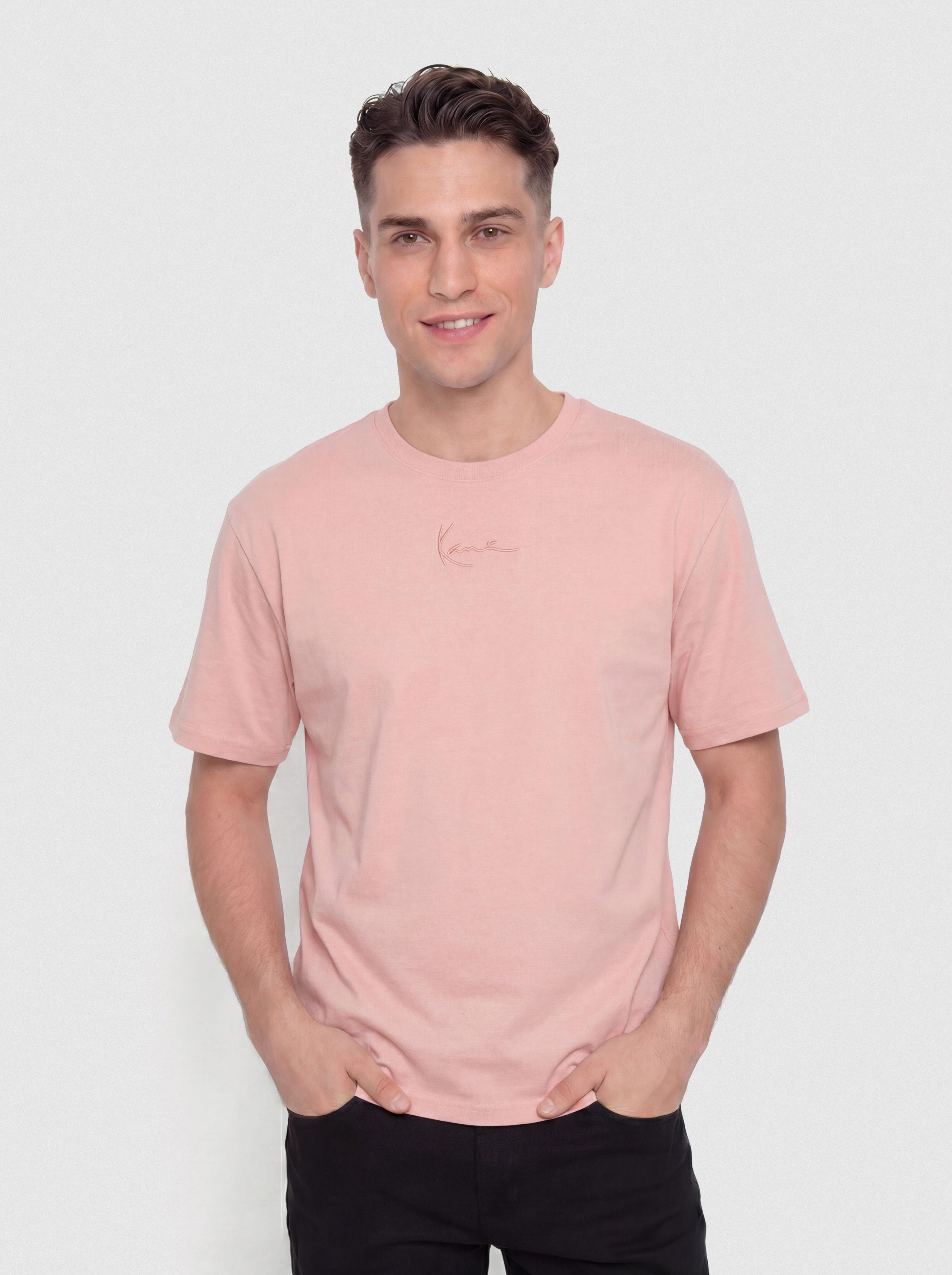 Tricou Karl Kani Small Signature Essential (pink)