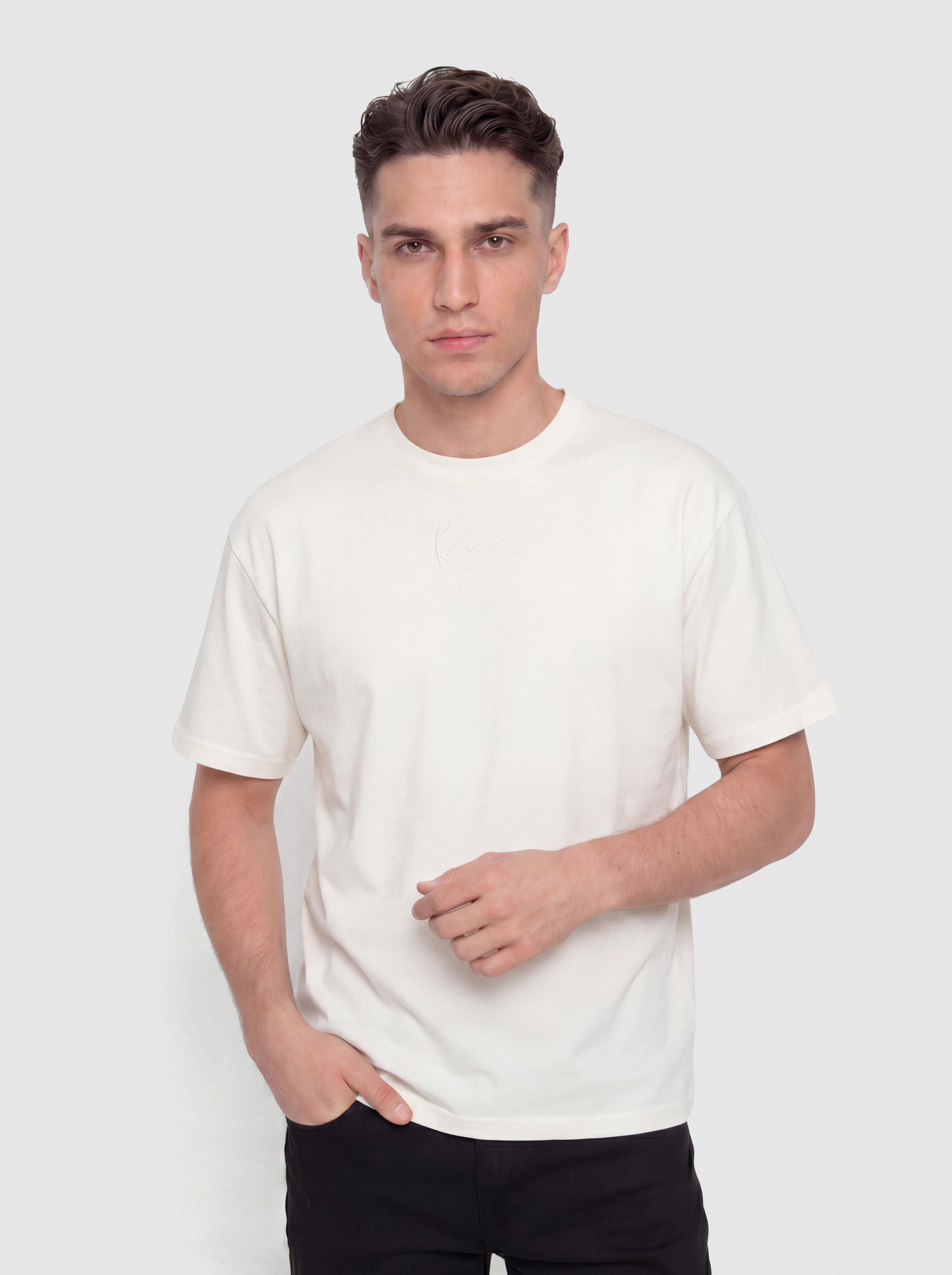 Tricou Karl Kani Small Signature Essential (off white)