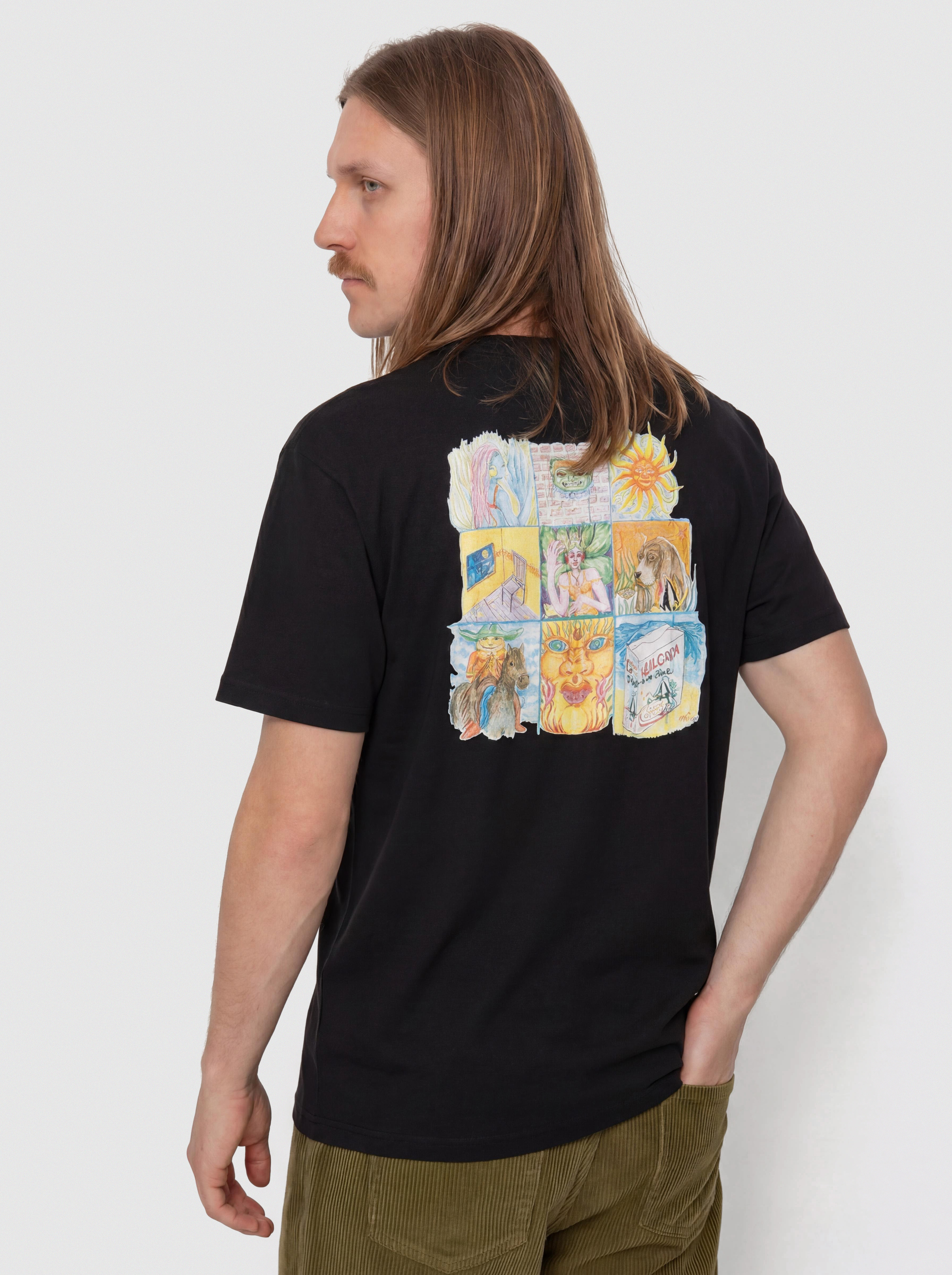 Tricou Volcom Double Fantasy Lse (black)