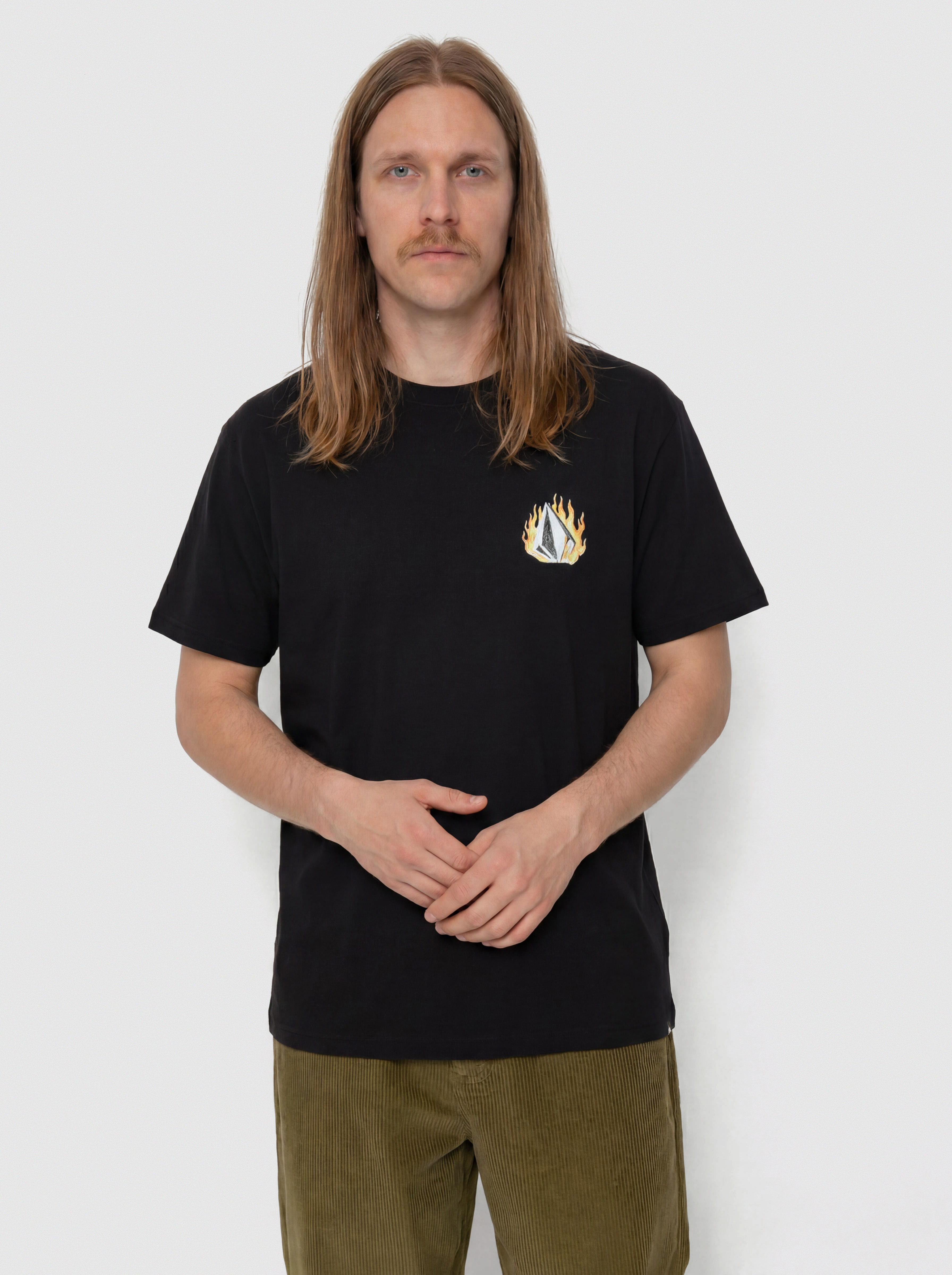 Tricou Volcom Double Fantasy Lse (black)