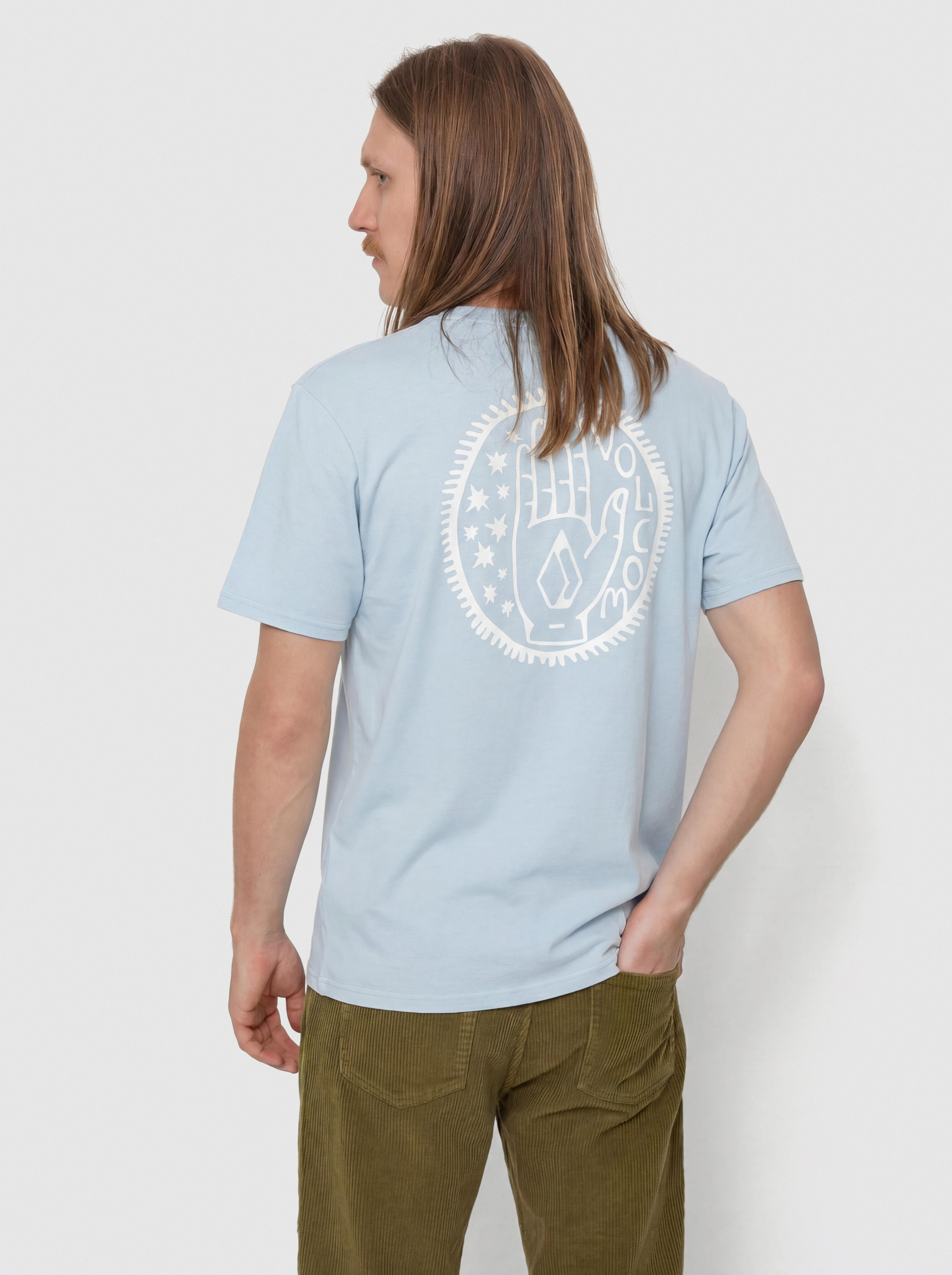 Tricou Volcom Handstone Pw (carolina blue)