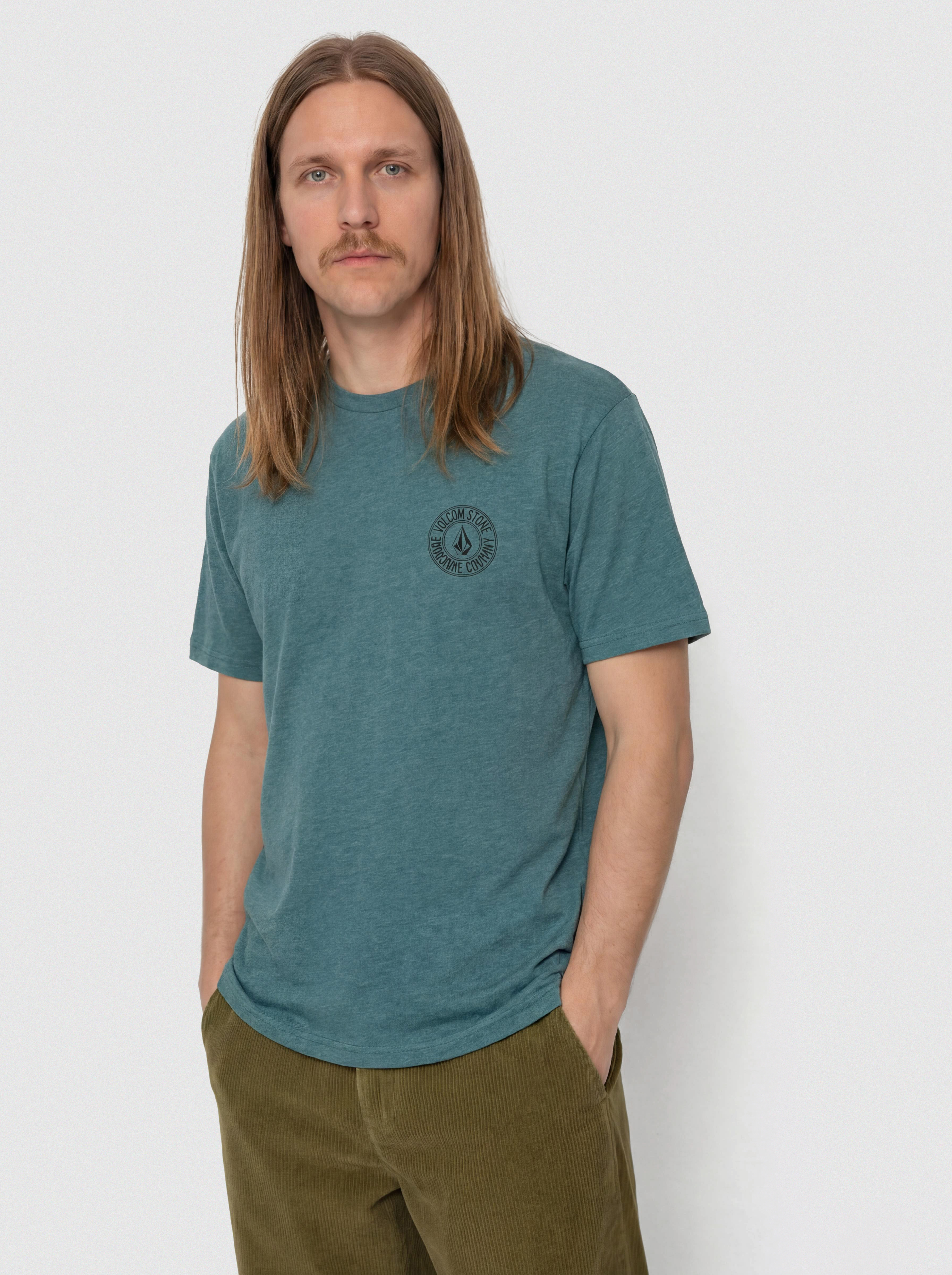 Tricou Volcom Drain You Hth (rifle green)