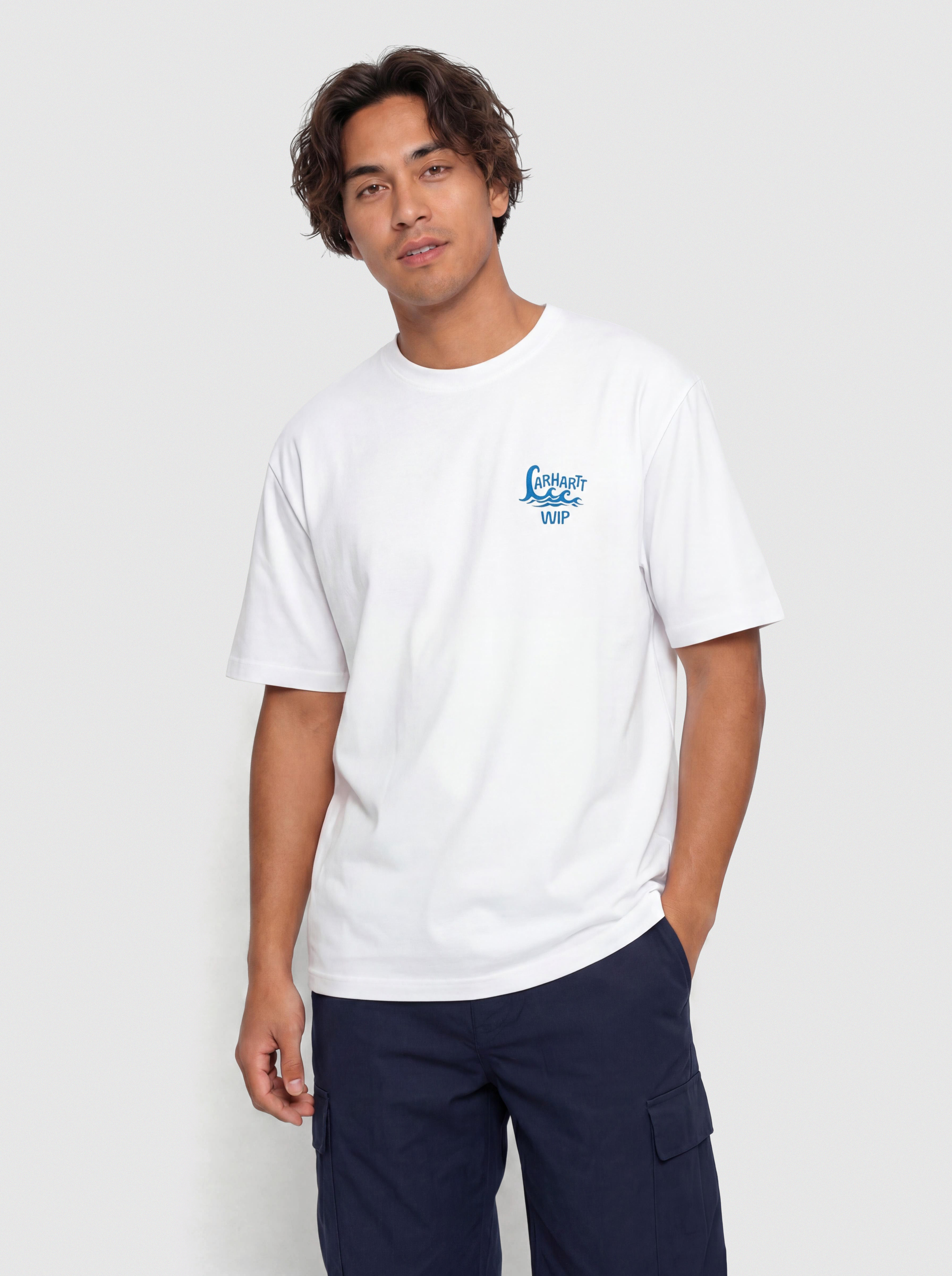 Tricou Carhartt WIP Waves (white)