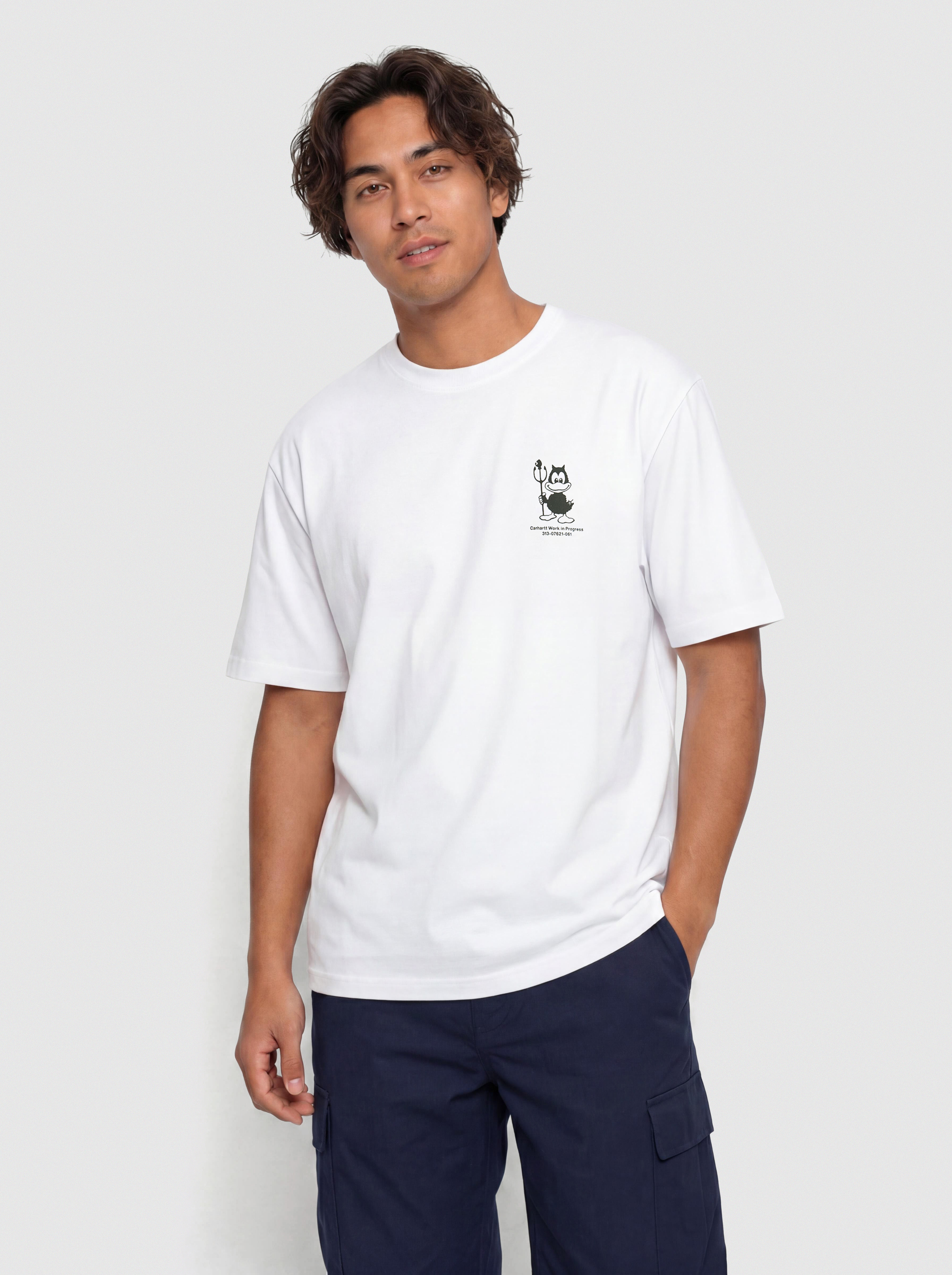 Tricou Carhartt WIP Bumper Car (white)